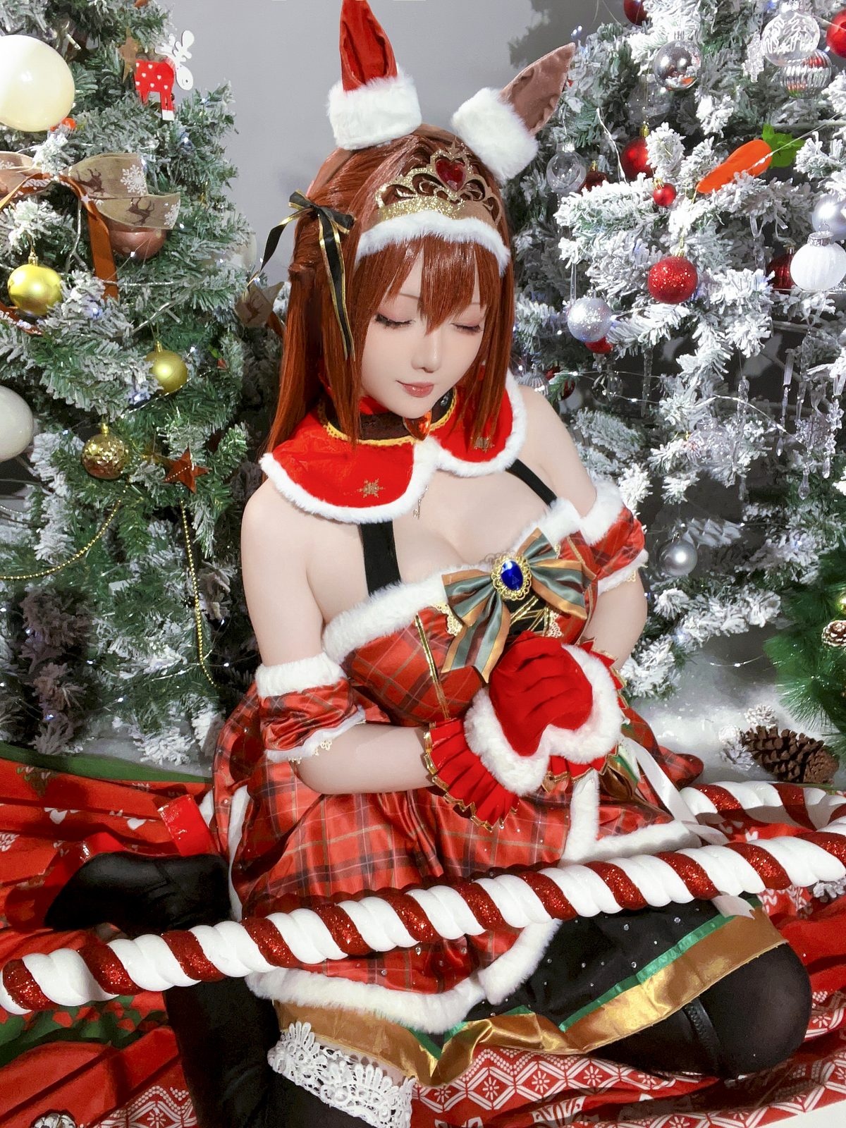 Coser@星之迟迟Hoshilily 2023年12月计划A 赛马娘 大和赤骥 圣诞衣装 0032 8774702835.jpg