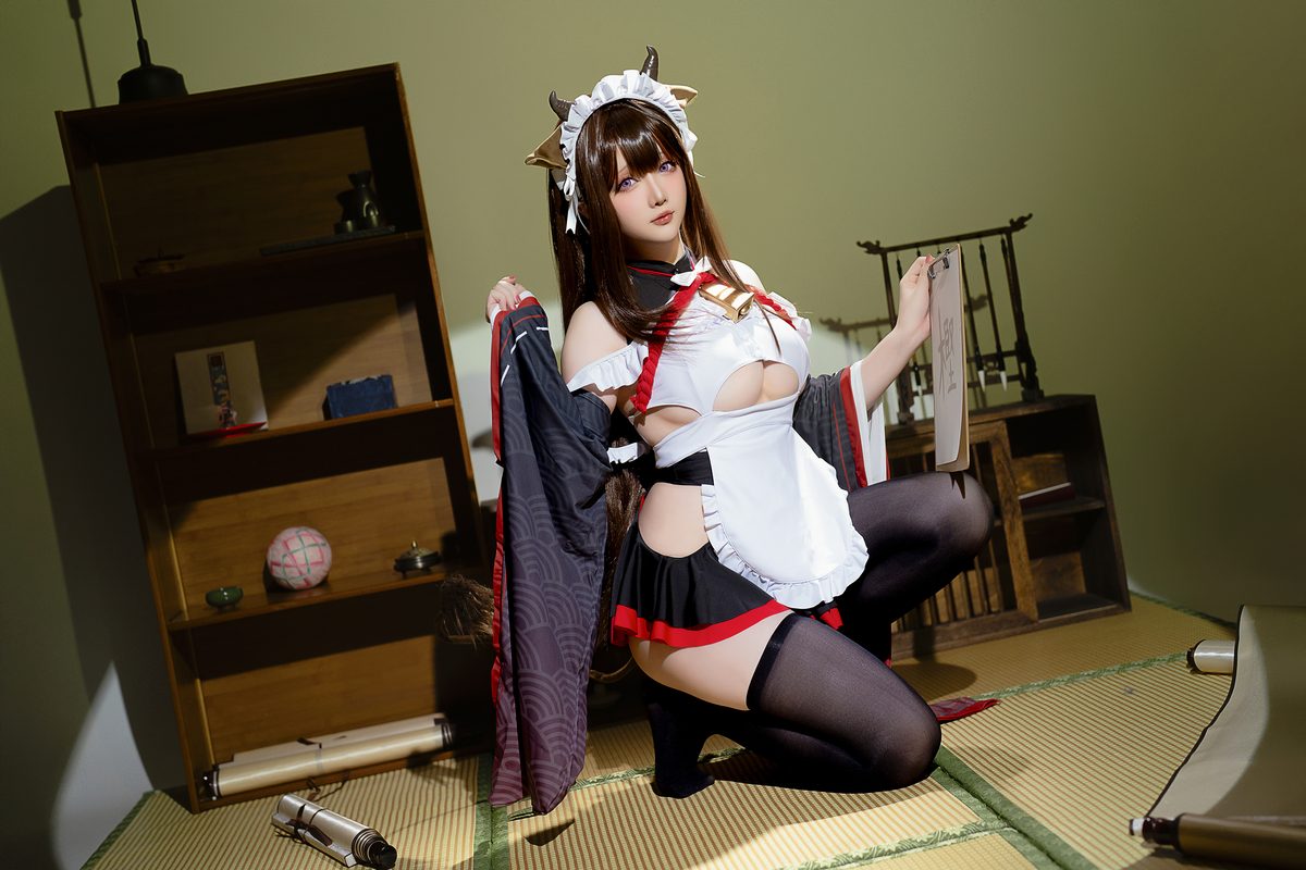 Coser@星之迟迟Hoshilily 2023年12月计划B 碧蓝航线 樫野 女仆 0024 3687812245.jpg