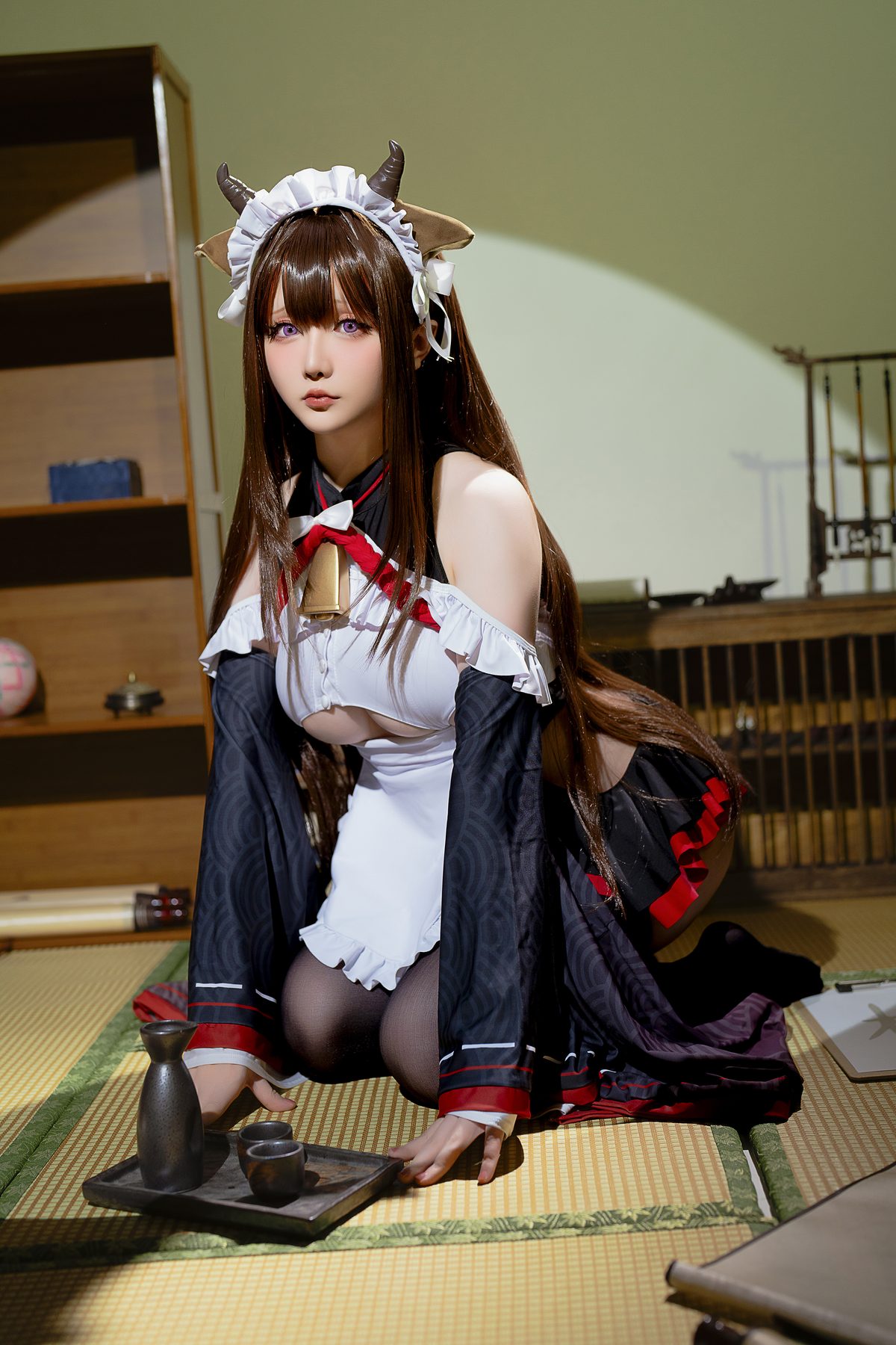 Coser@星之迟迟Hoshilily 2023年12月计划B 碧蓝航线 樫野 女仆 0031 1459207089.jpg