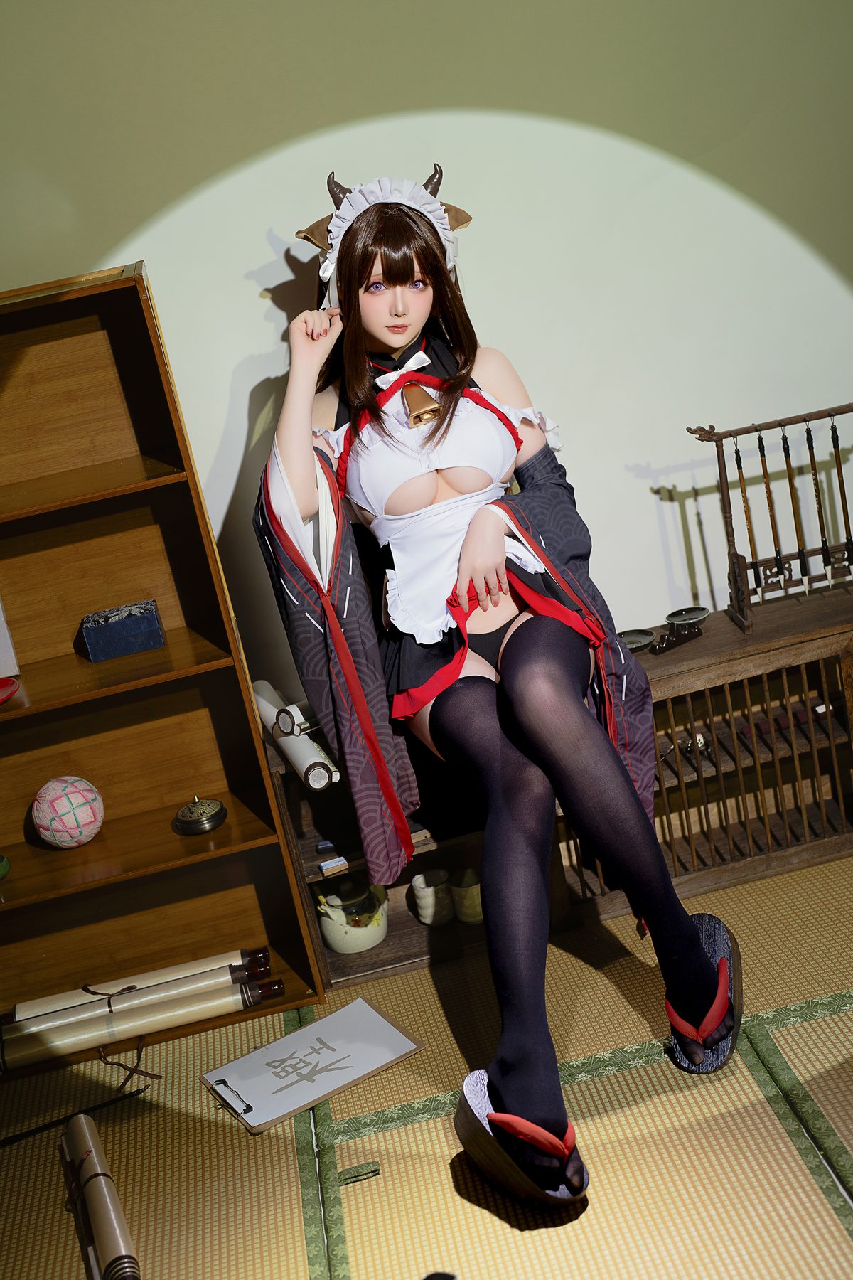 Coser@星之迟迟Hoshilily 2023年12月计划B 碧蓝航线 樫野 女仆 0048 5543370837.jpg