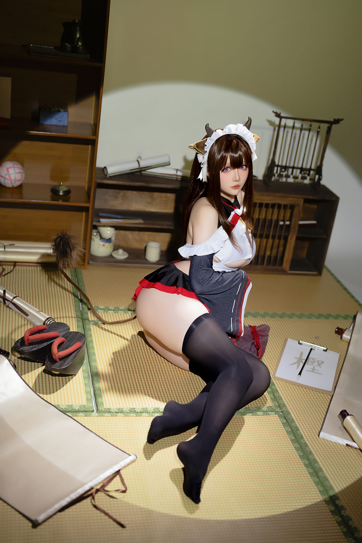 Coser@星之迟迟Hoshilily 2023年12月计划B 碧蓝航线 樫野 女仆 0056 7365255578.jpg