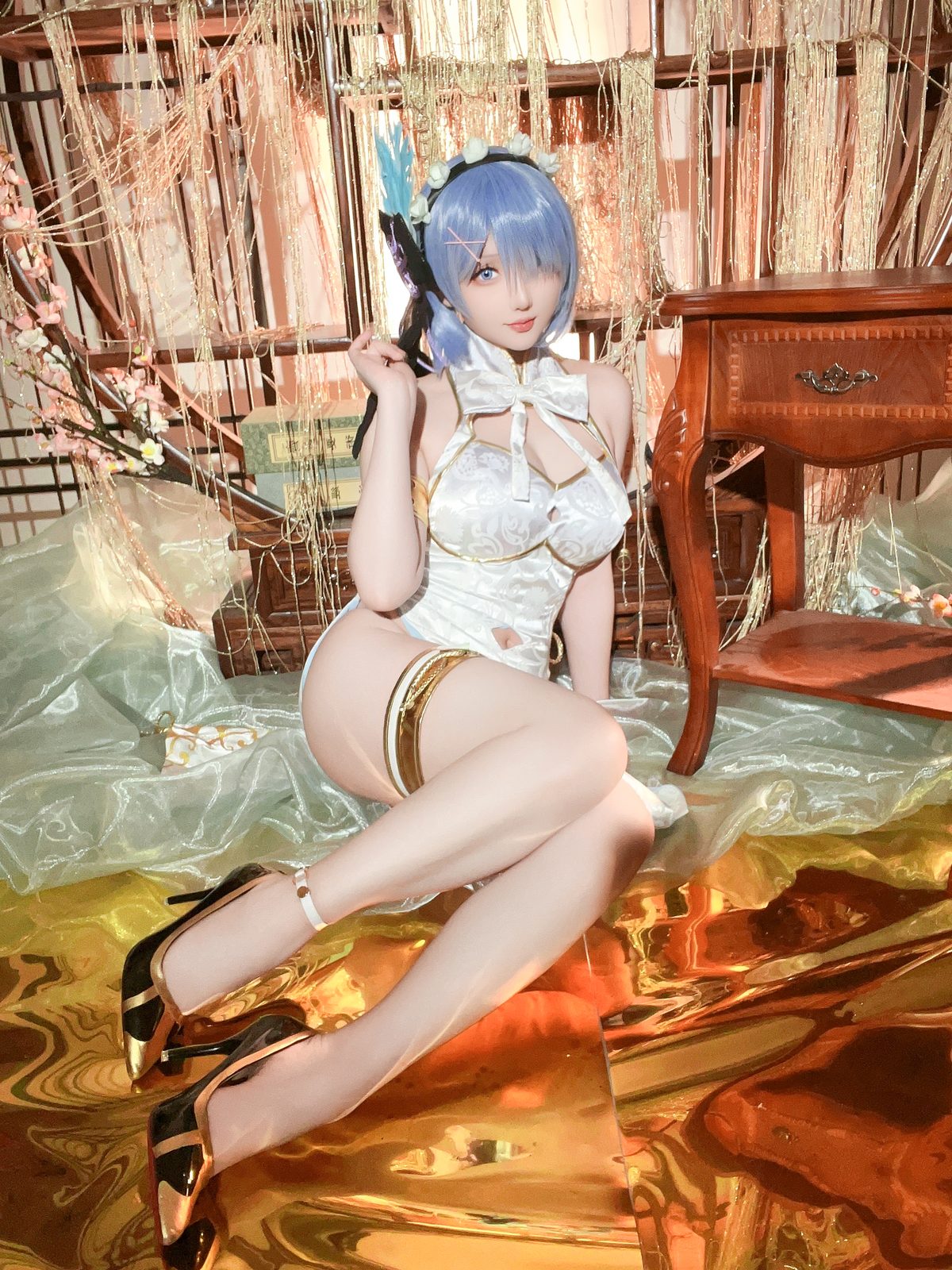 Coser@星之迟迟Hoshilily 2024年01月计划B 蕾姆旗袍 0016 8773602335.jpg