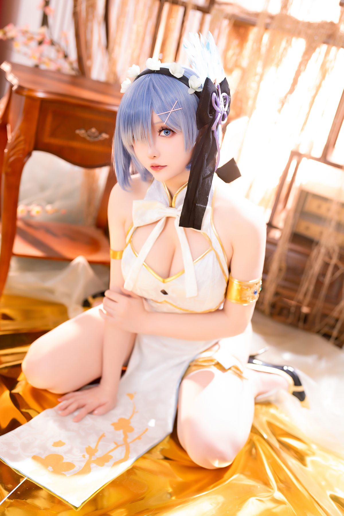 Coser@星之迟迟Hoshilily 2024年01月计划B 蕾姆旗袍 0018 9558195330.jpg