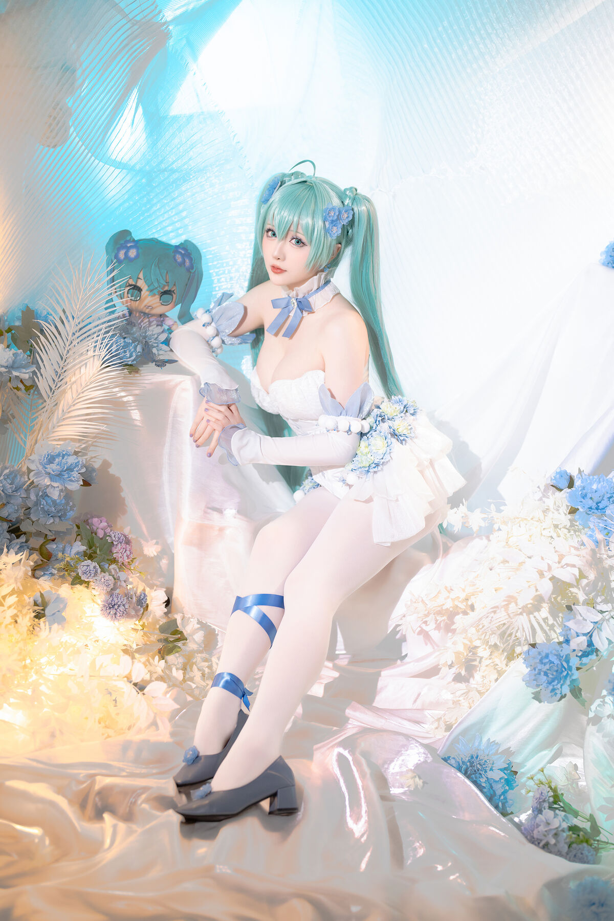 Coser@星之迟迟Hoshilily 2024年02月计划A 初音未来 粉蝶花精灵 0009 5667869555.jpg