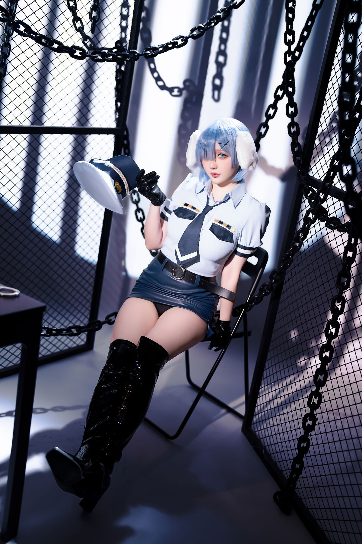 Coser@星之迟迟Hoshilily 2024年02月计划C RE0 蕾姆 狗耳警官 Part1 0006 5389328189.jpg