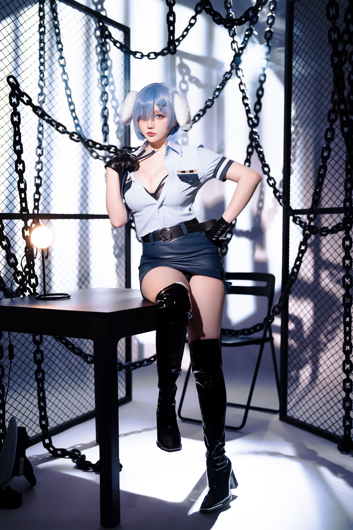 Coser@星之迟迟Hoshilily 2024年02月计划C RE0 蕾姆 狗耳警官 Part1 0030 9735525607.jpg