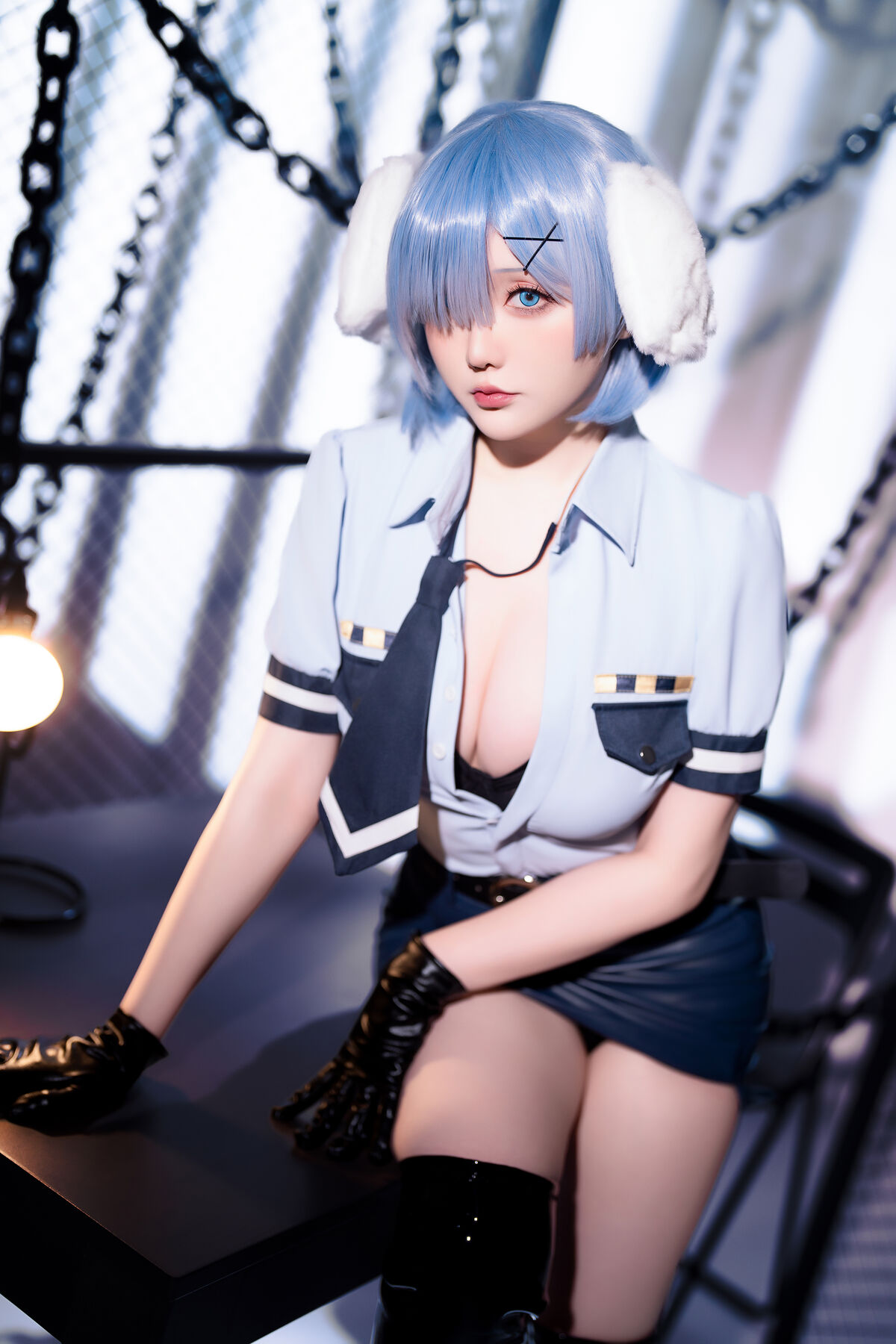 Coser@星之迟迟Hoshilily 2024年02月计划C RE0 蕾姆 狗耳警官 Part1 0031 9415526495.jpg