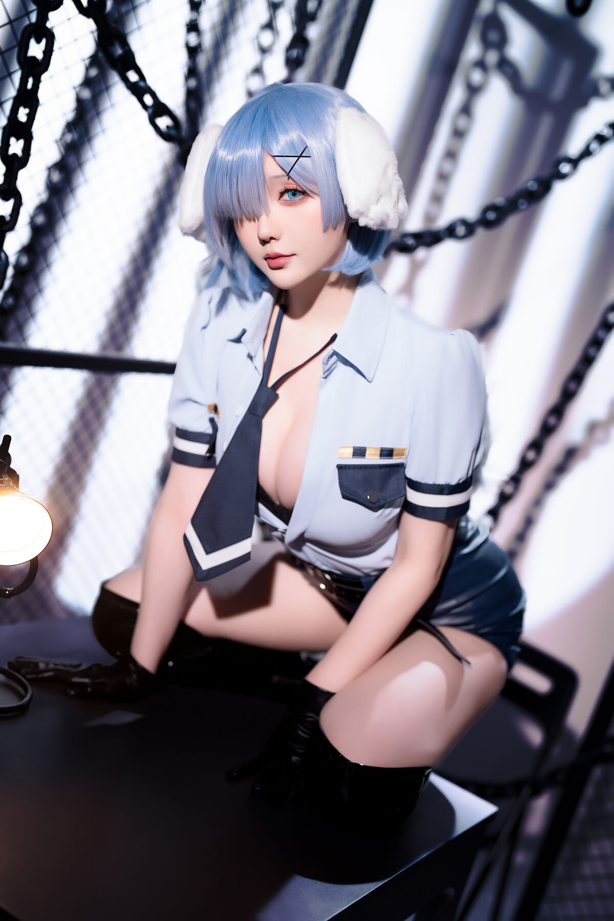 Coser@星之迟迟Hoshilily 2024年02月计划C RE0 蕾姆 狗耳警官 Part1 0038 2084813938.jpg