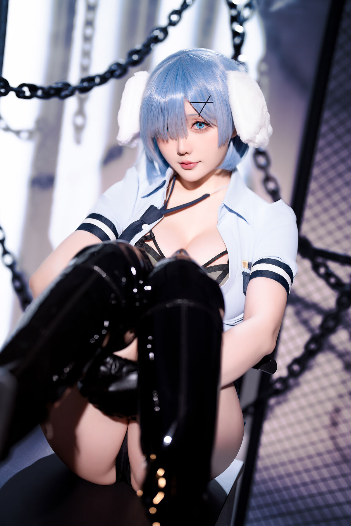 Coser@星之迟迟Hoshilily 2024年02月计划C RE0 蕾姆 狗耳警官 Part1 0049 9881674969.jpg