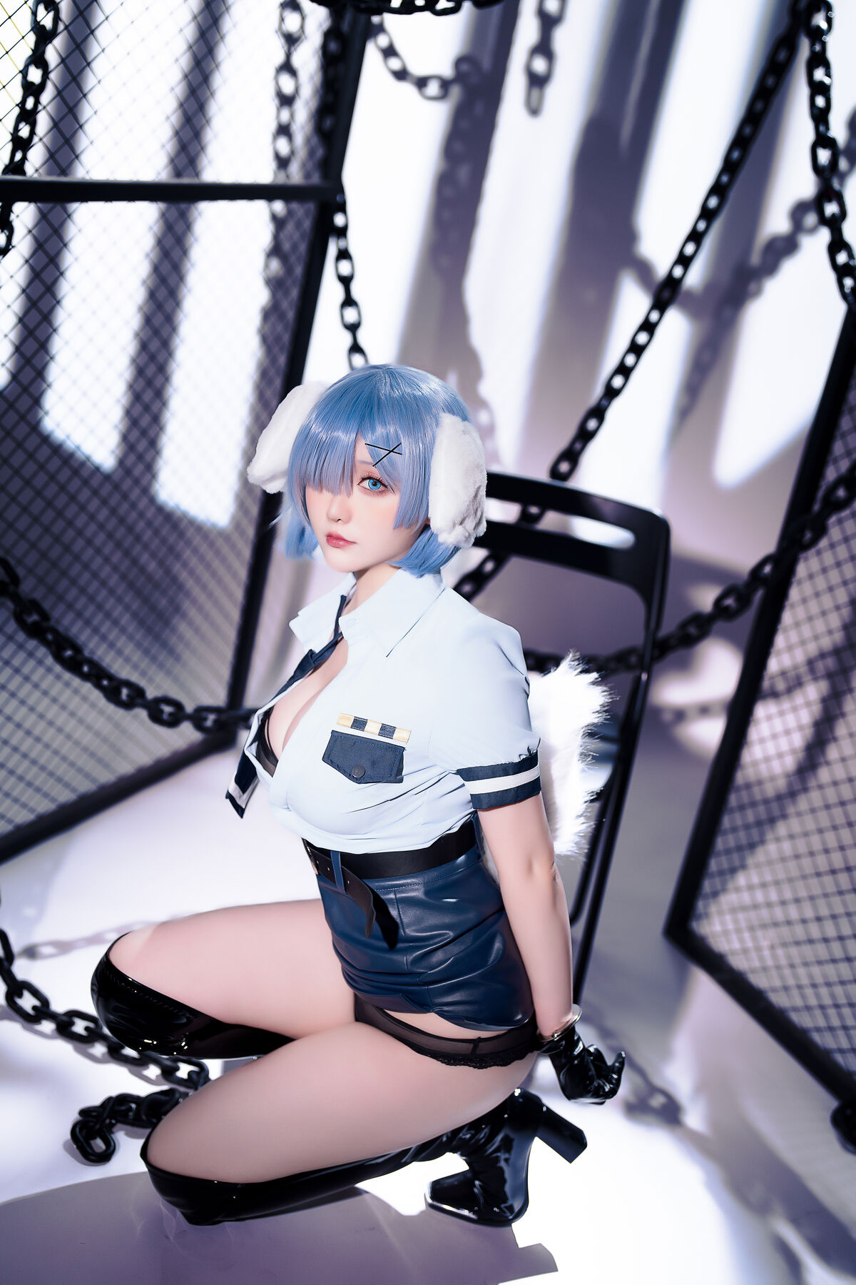 Coser@星之迟迟Hoshilily 2024年02月计划C RE0 蕾姆 狗耳警官 Part2 0013 6876980853.jpg