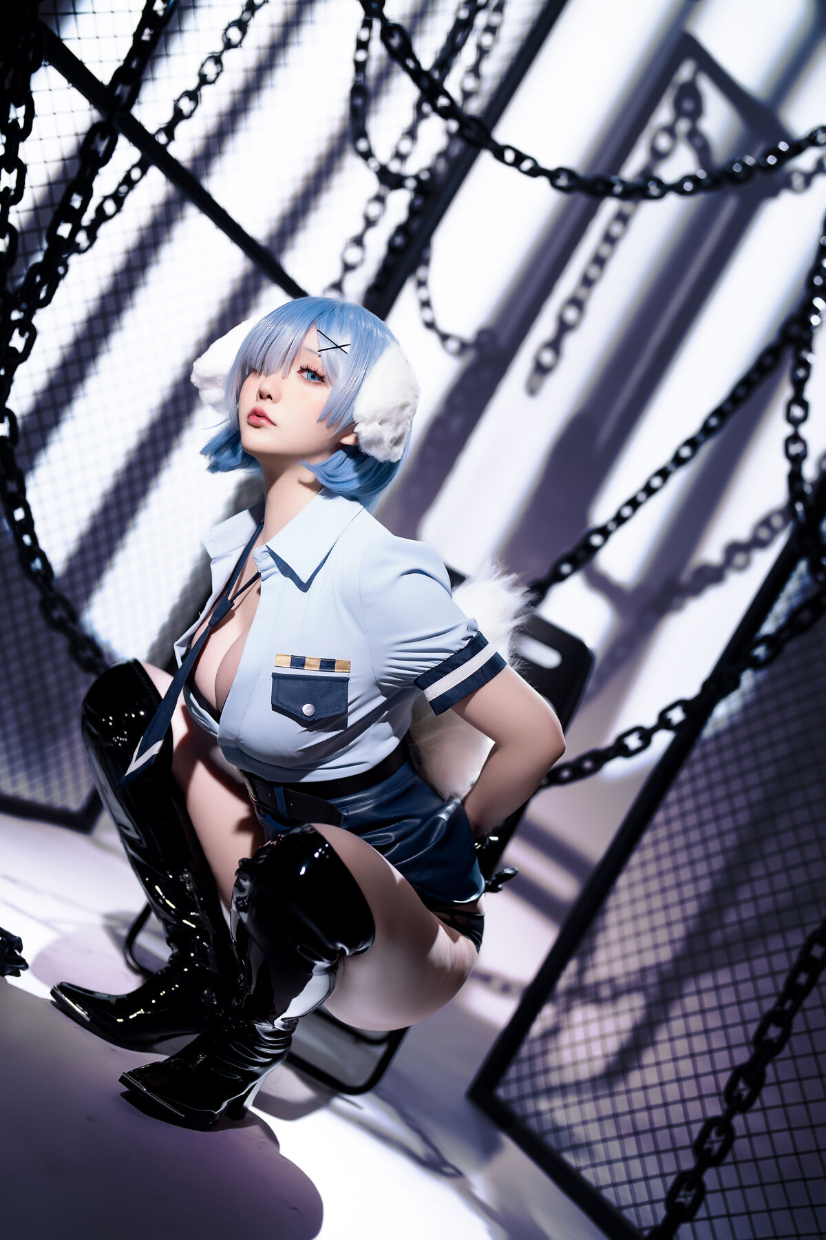 Coser@星之迟迟Hoshilily 2024年02月计划C RE0 蕾姆 狗耳警官 Part2 0014 5734642949.jpg