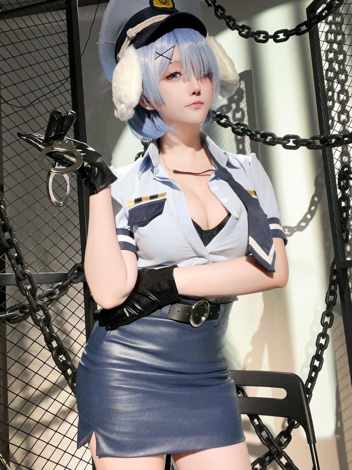 Coser@星之迟迟Hoshilily 2024年02月计划C RE0 蕾姆 狗耳警官 Part2 0036 3404345566.jpg