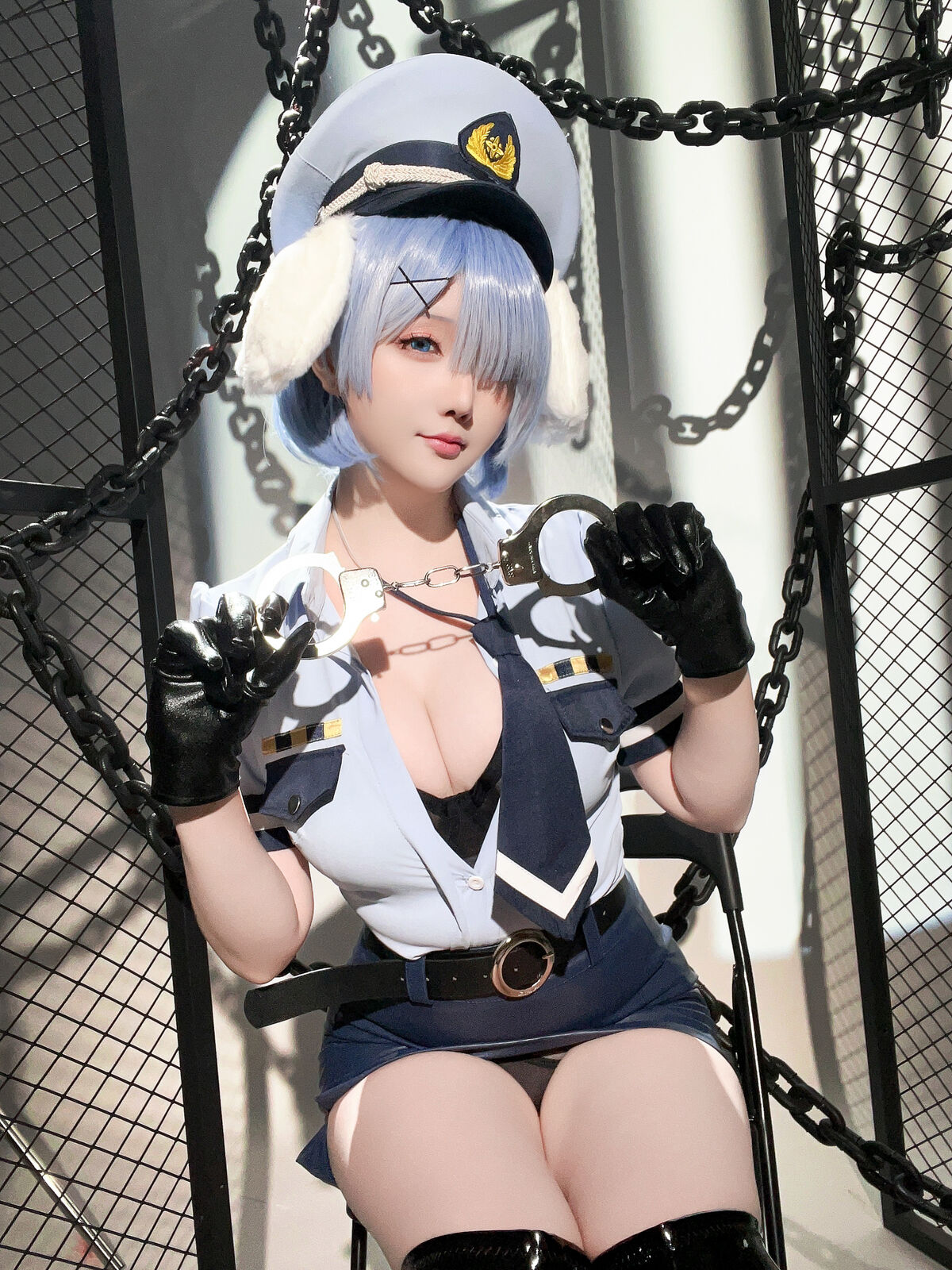 Coser@星之迟迟Hoshilily 2024年02月计划C RE0 蕾姆 狗耳警官 Part2 0037 4425356267.jpg