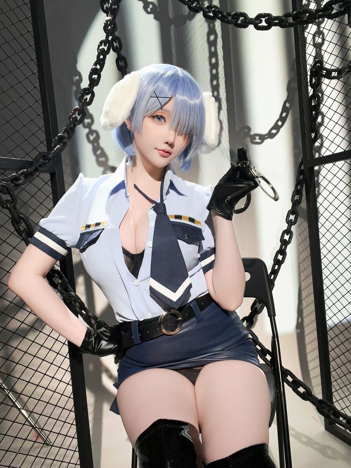 Coser@星之迟迟Hoshilily 2024年02月计划C RE0 蕾姆 狗耳警官 Part2 0038 4605332361.jpg