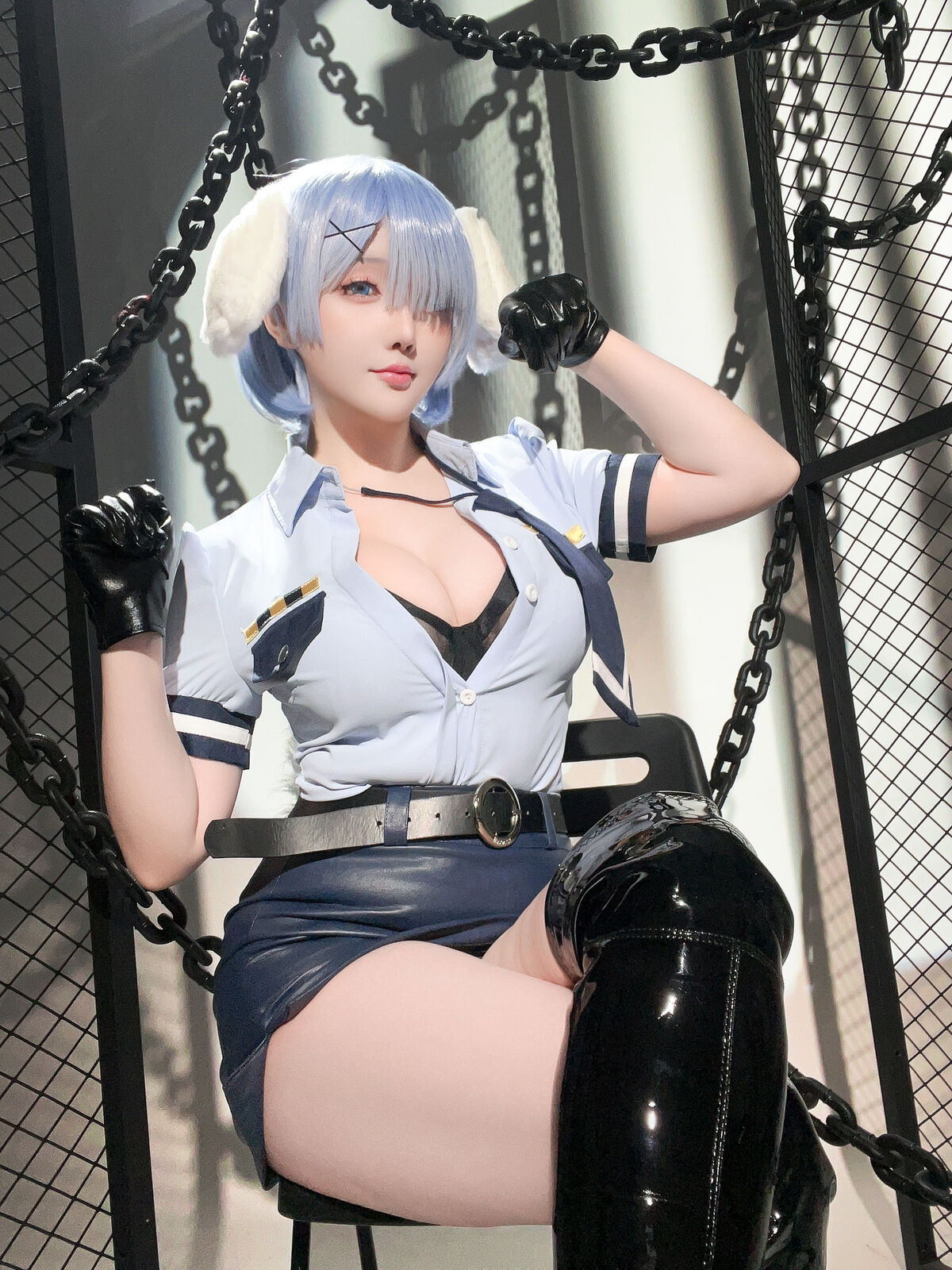 Coser@星之迟迟Hoshilily 2024年02月计划C RE0 蕾姆 狗耳警官 Part2 0039 6843058248.jpg