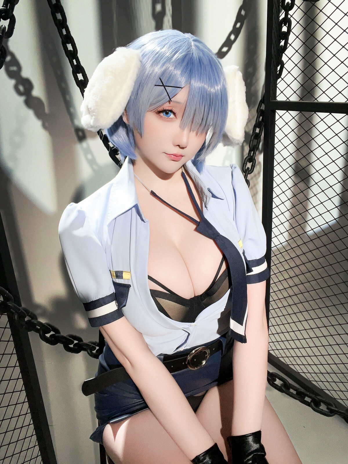 Coser@星之迟迟Hoshilily 2024年02月计划C RE0 蕾姆 狗耳警官 Part2 0043 0284649559.jpg