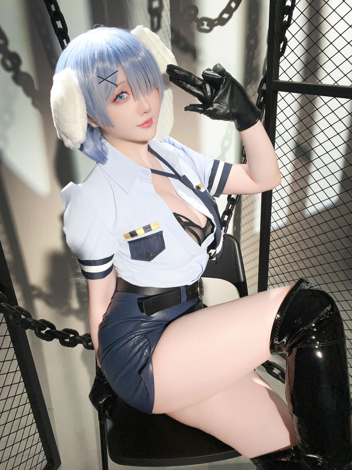 Coser@星之迟迟Hoshilily 2024年02月计划C RE0 蕾姆 狗耳警官 Part2 0045 6712209428.jpg