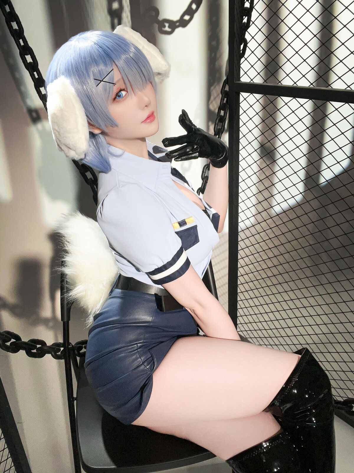 Coser@星之迟迟Hoshilily 2024年02月计划C RE0 蕾姆 狗耳警官 Part2 0046 0313046551.jpg