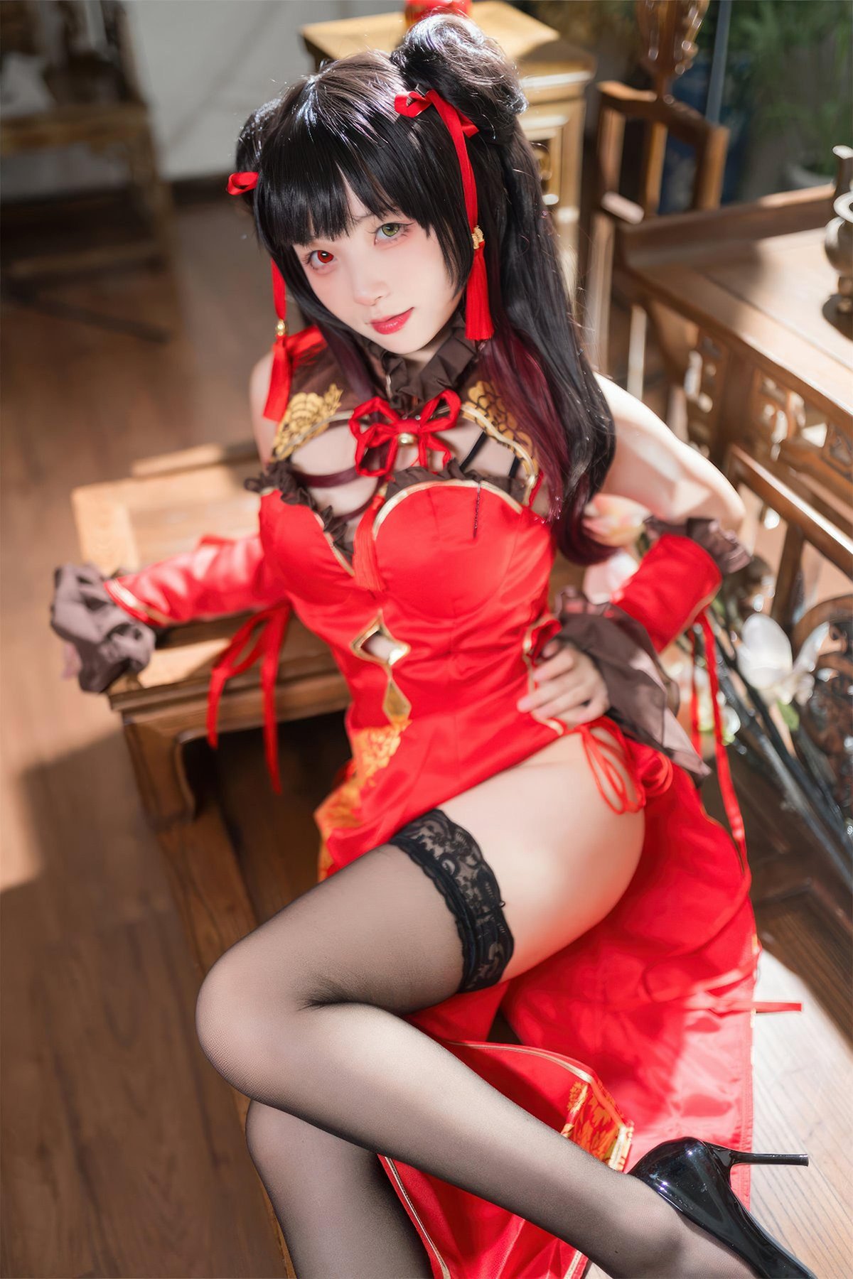 Coser@花铃 – 时崎狂三旗袍