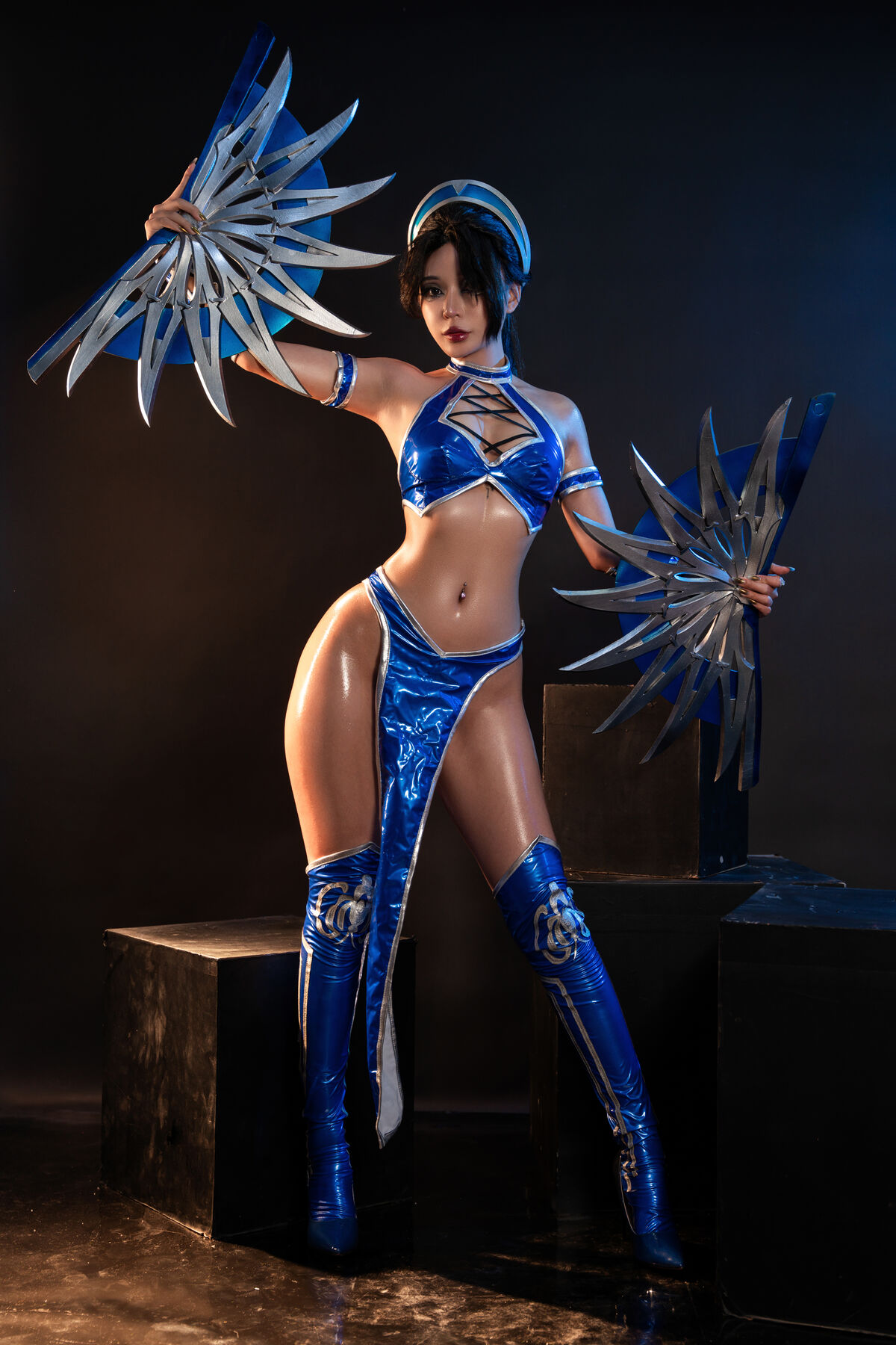 Coser@UmekoJ Cosplay Kitana Mortal Kombat Part1 0002 9757319863.jpg