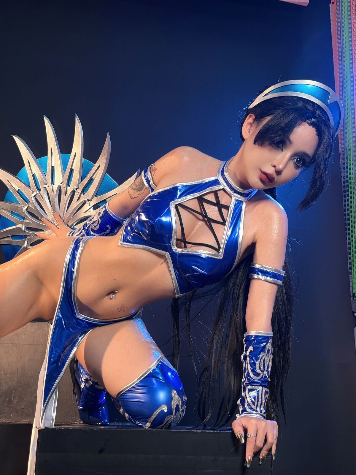 Coser@UmekoJ Cosplay Kitana Mortal Kombat Part2 0049 9188576536.jpg