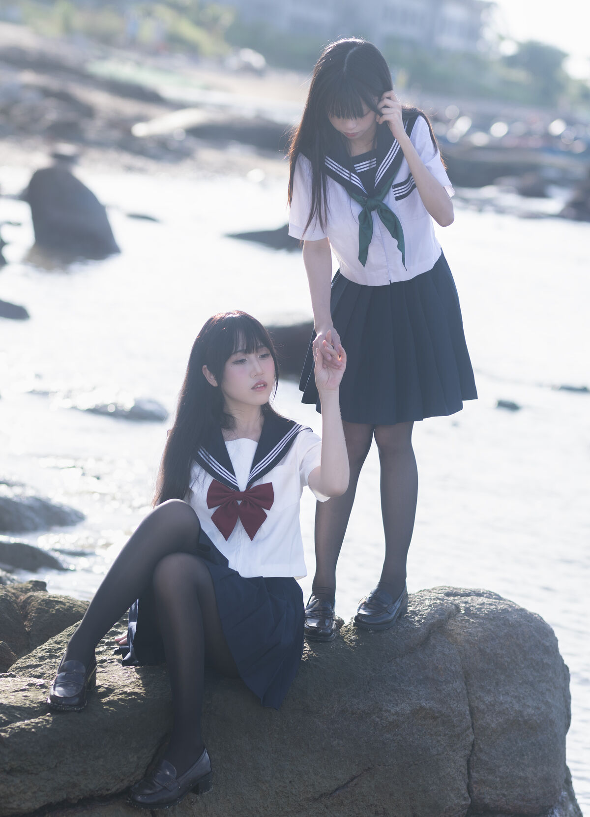 Coser@不呆猫 And 三無人型 水手服百合黑丝 0002 7089888370.jpg