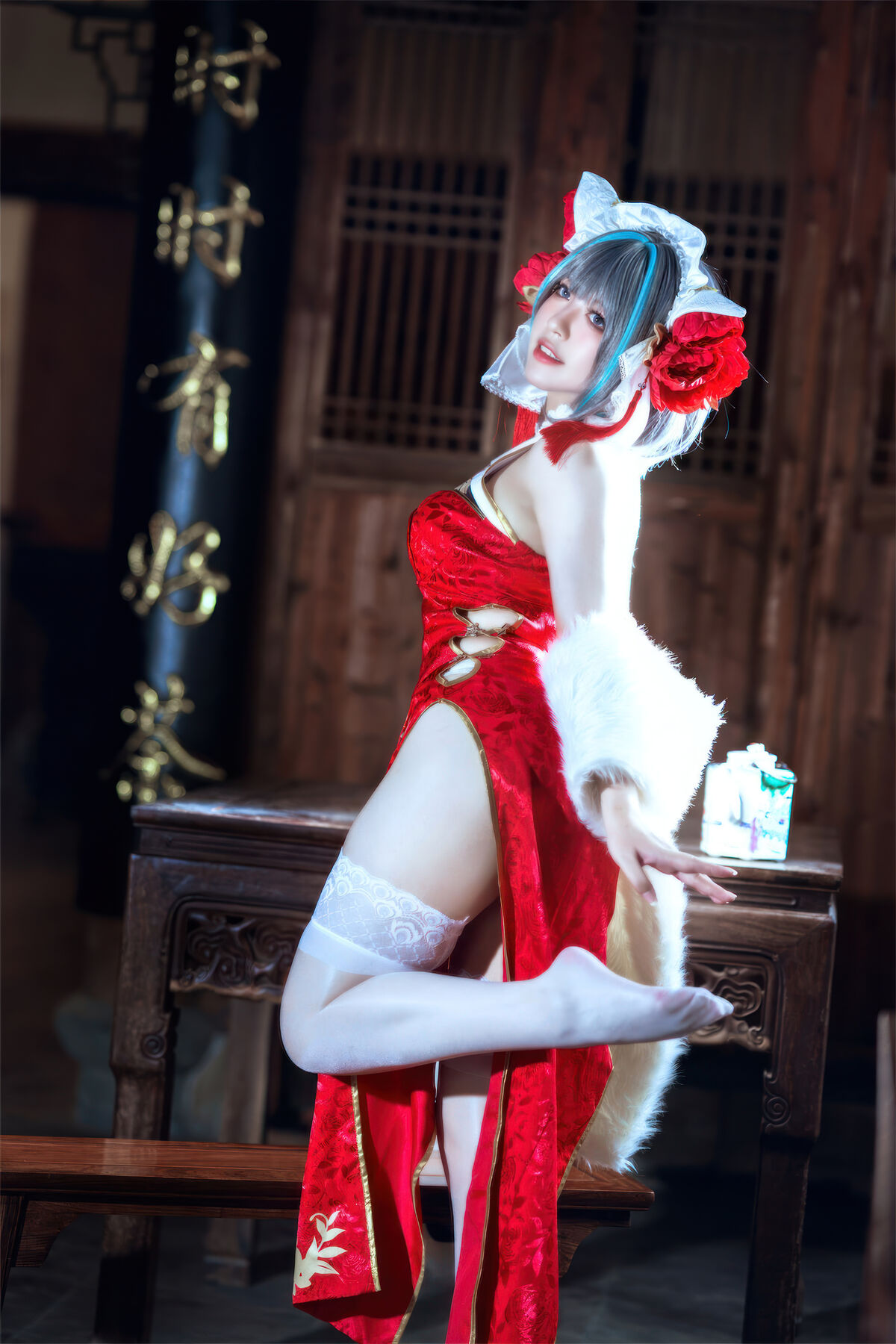 Coser@半半子 柴郡中华娘旗袍 0007 6836638152.jpg