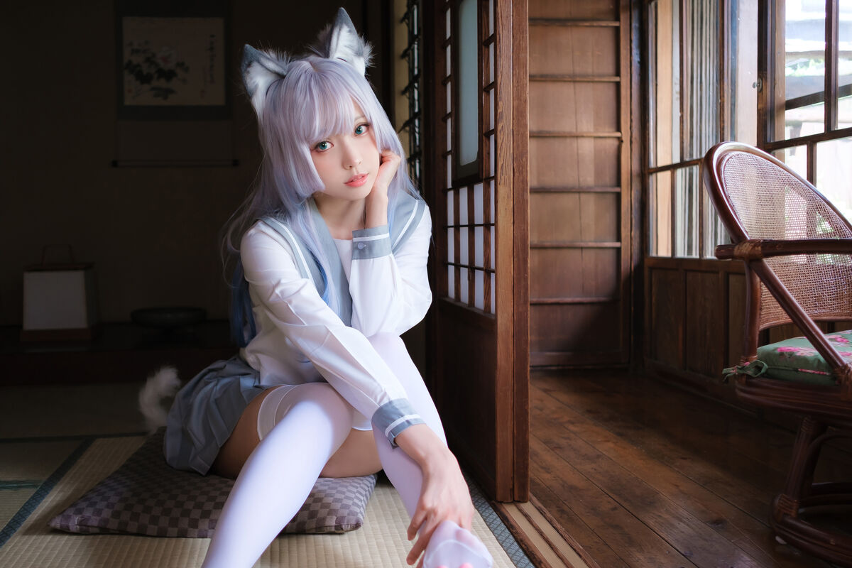 Coser@Elyee 2024年4月 B Veranda White Cat 0015 7152897893.jpg