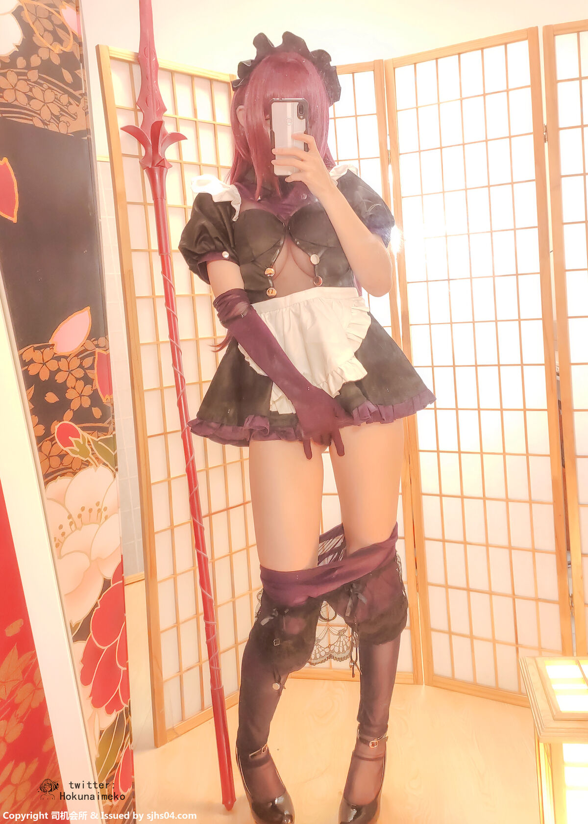 Coser@Hokunaimeko スカアハメイド服 Part2 0029 1528898053.jpg