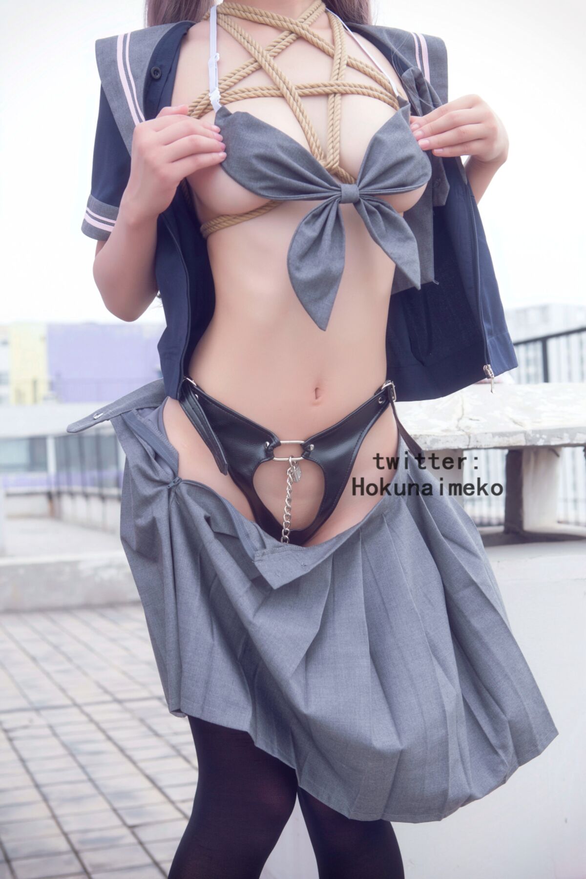 Coser@Hokunaimeko 絞り 露出 スク水のＪＫ 0016 5293014418.jpg