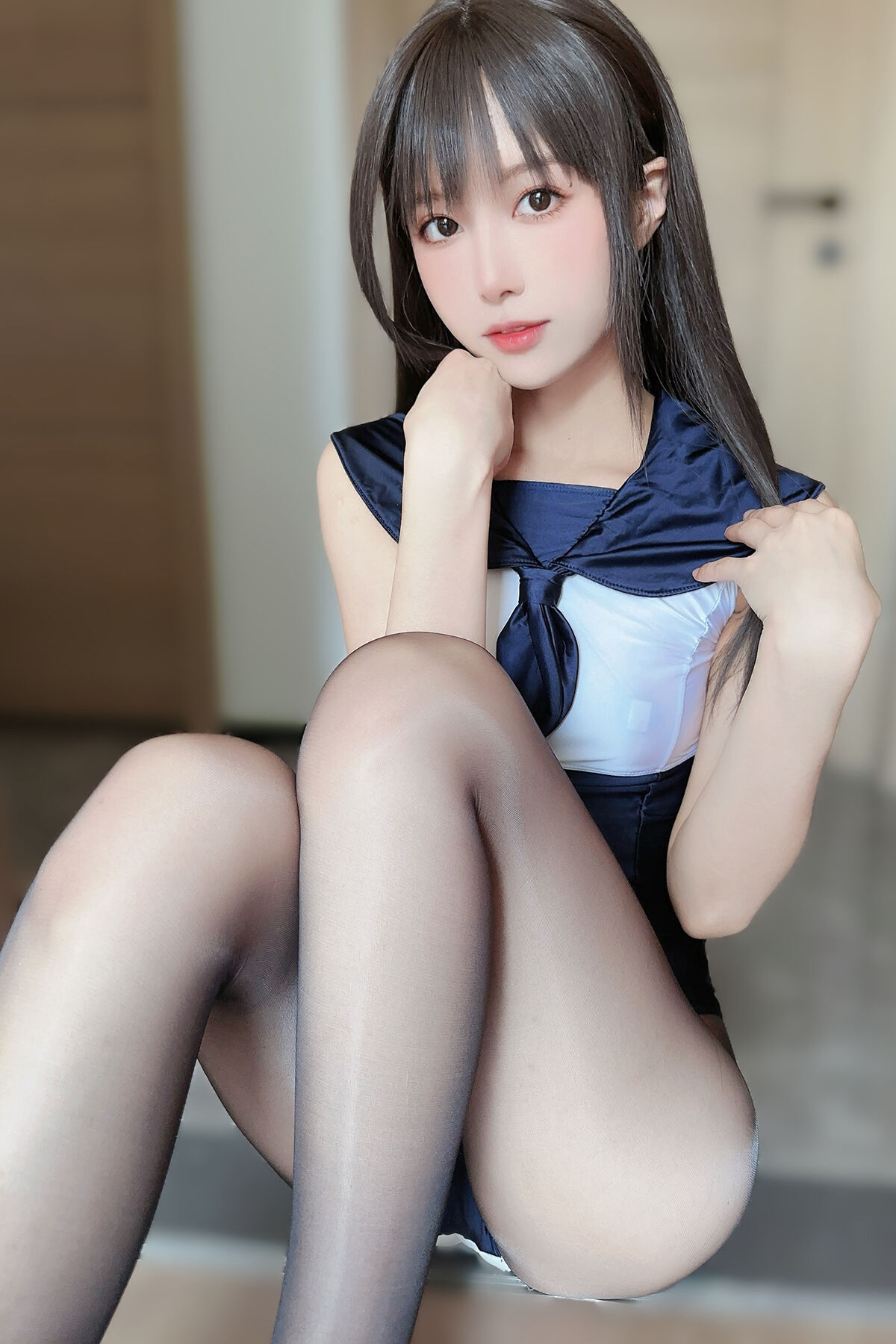 Coser@布丁大法 Pudding Dafa – 无内黑丝蜜臀美腿 Part1