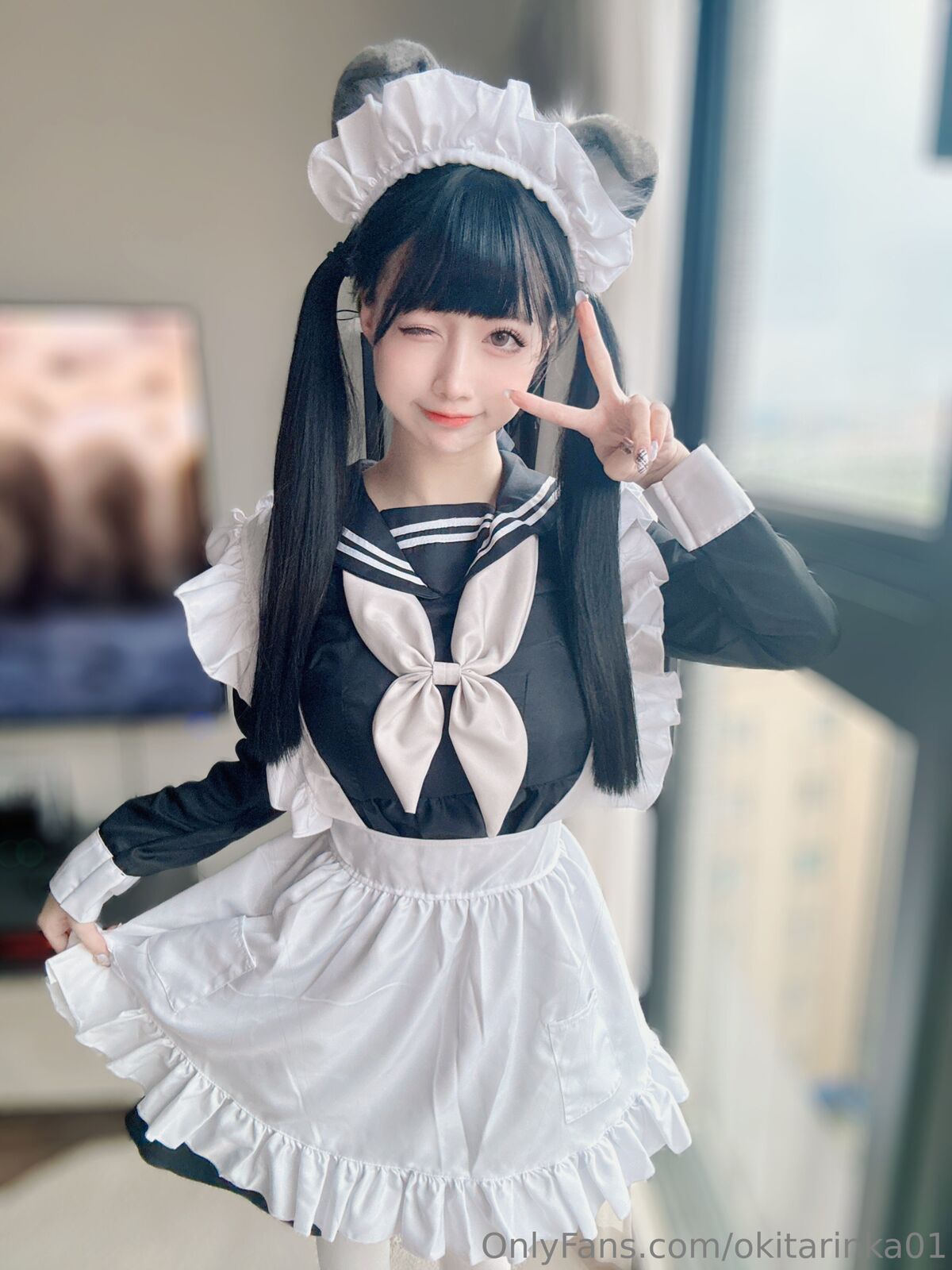 Coser@沖田凜花 Rinka Sailor Suit Maid 0044 1376194770.jpg