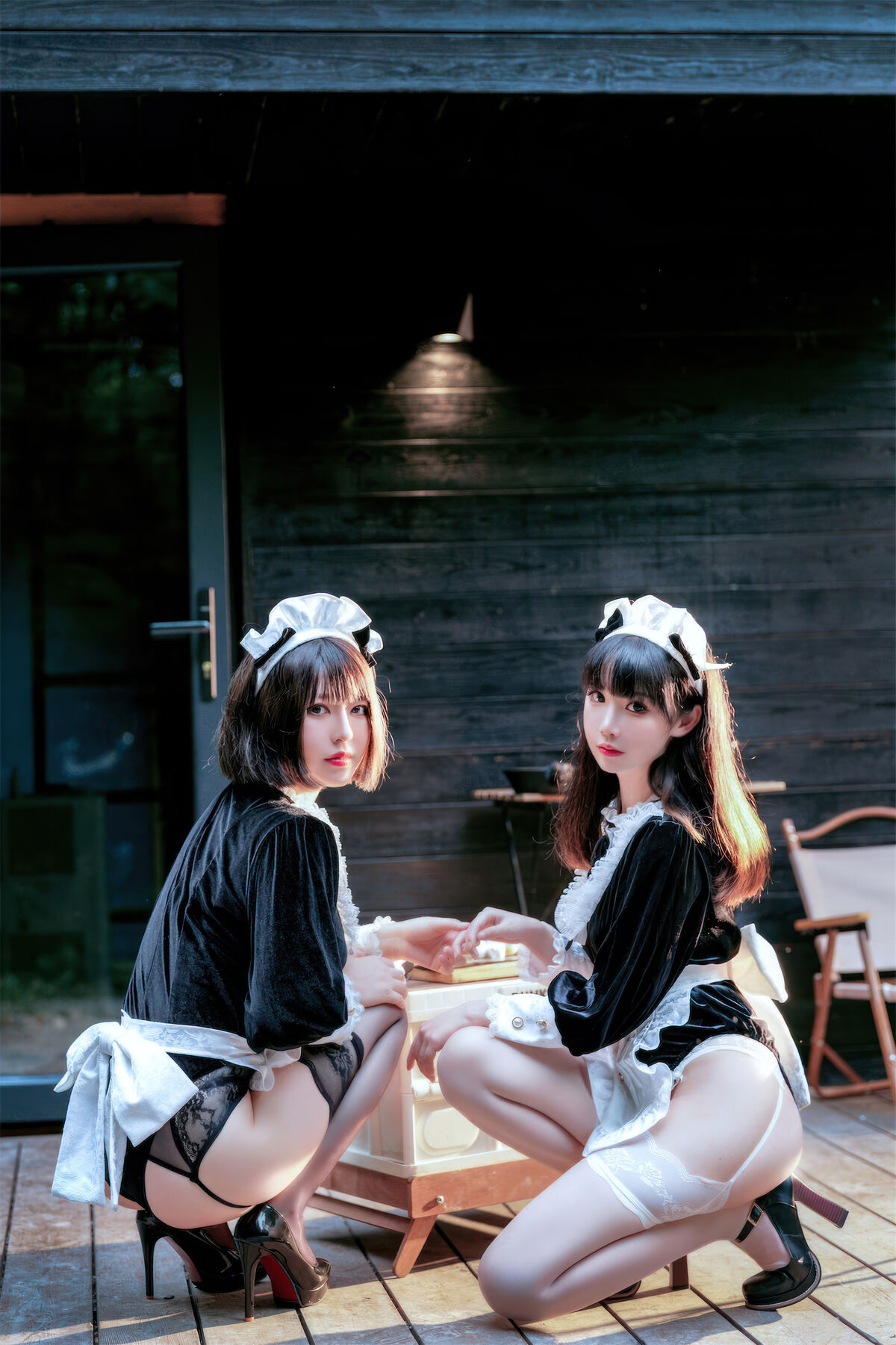 Coser@面饼仙儿 No.136 And 半半子 Maid姉妹 0015 8156623176.jpg