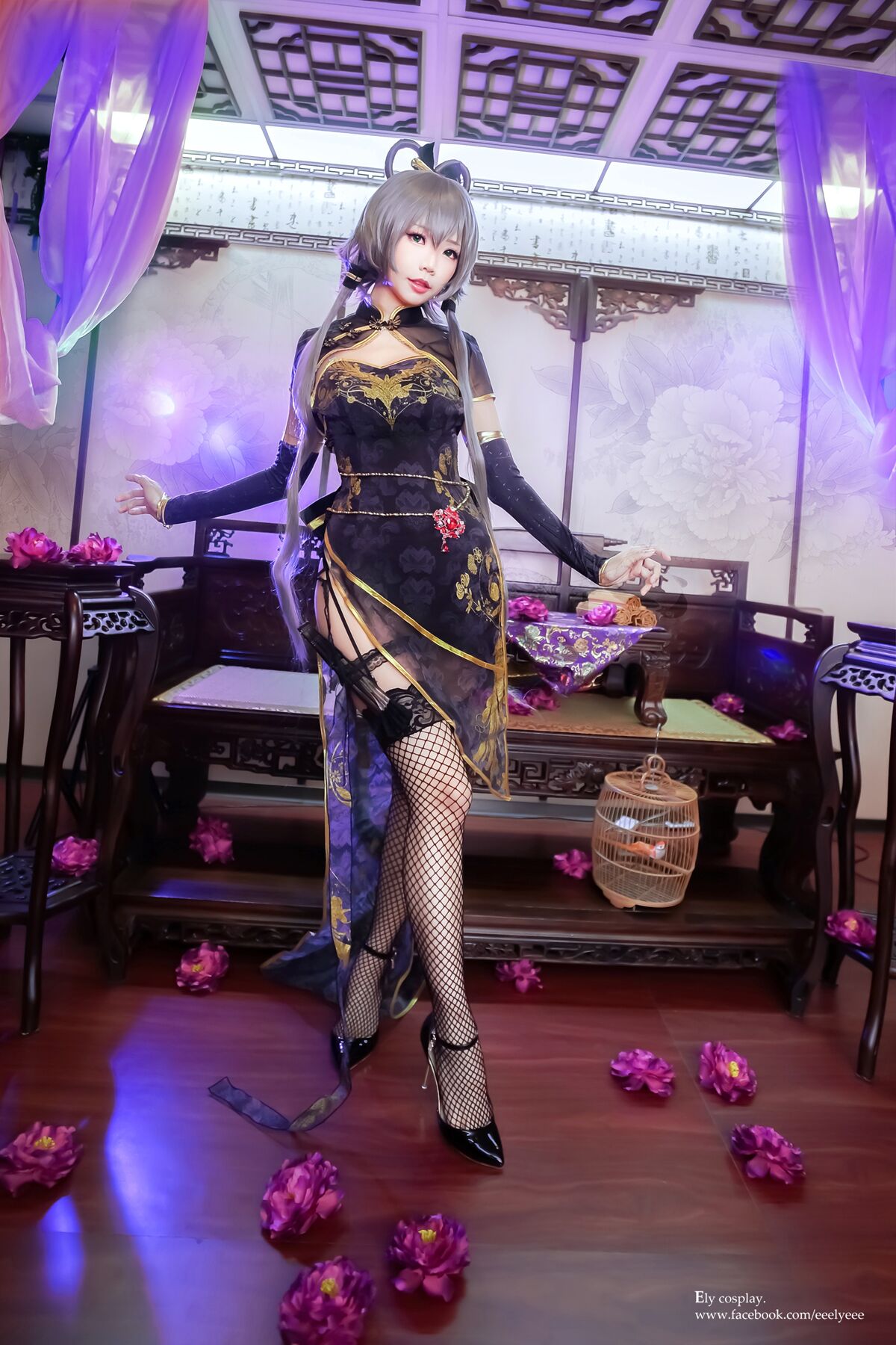 Coser@Ely 洛天依金丝雀旗袍 0013 8839439254.jpg