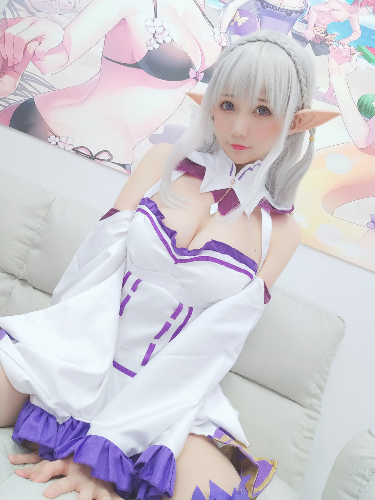 Coser@Nagisa魔物喵 NAGISA魔物喵自撮り05 エミリア 動画入り 0023 4851226571.jpg