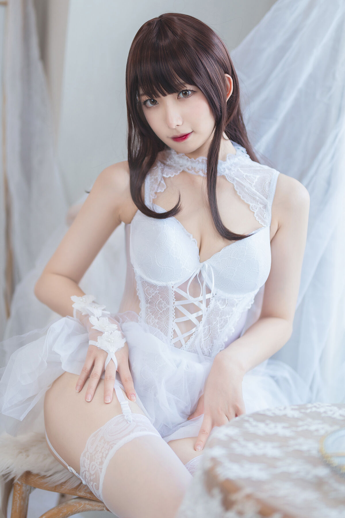 Coser@封疆疆v – 白色纱裙