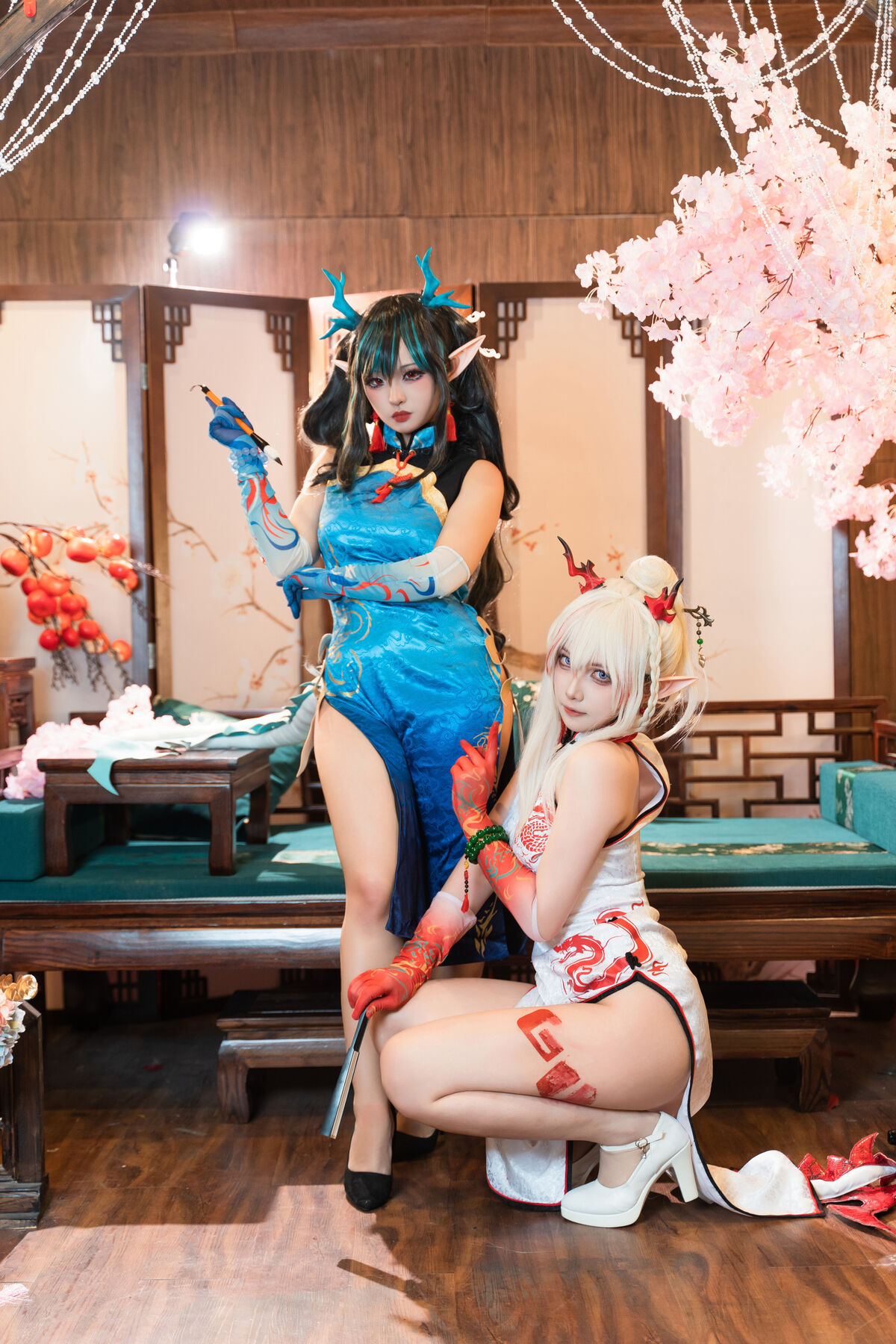 Coser@小和甜酒 And 橙风千雅 明日方舟年夕旗袍双人御守 Part2 0004 8567533778.jpg