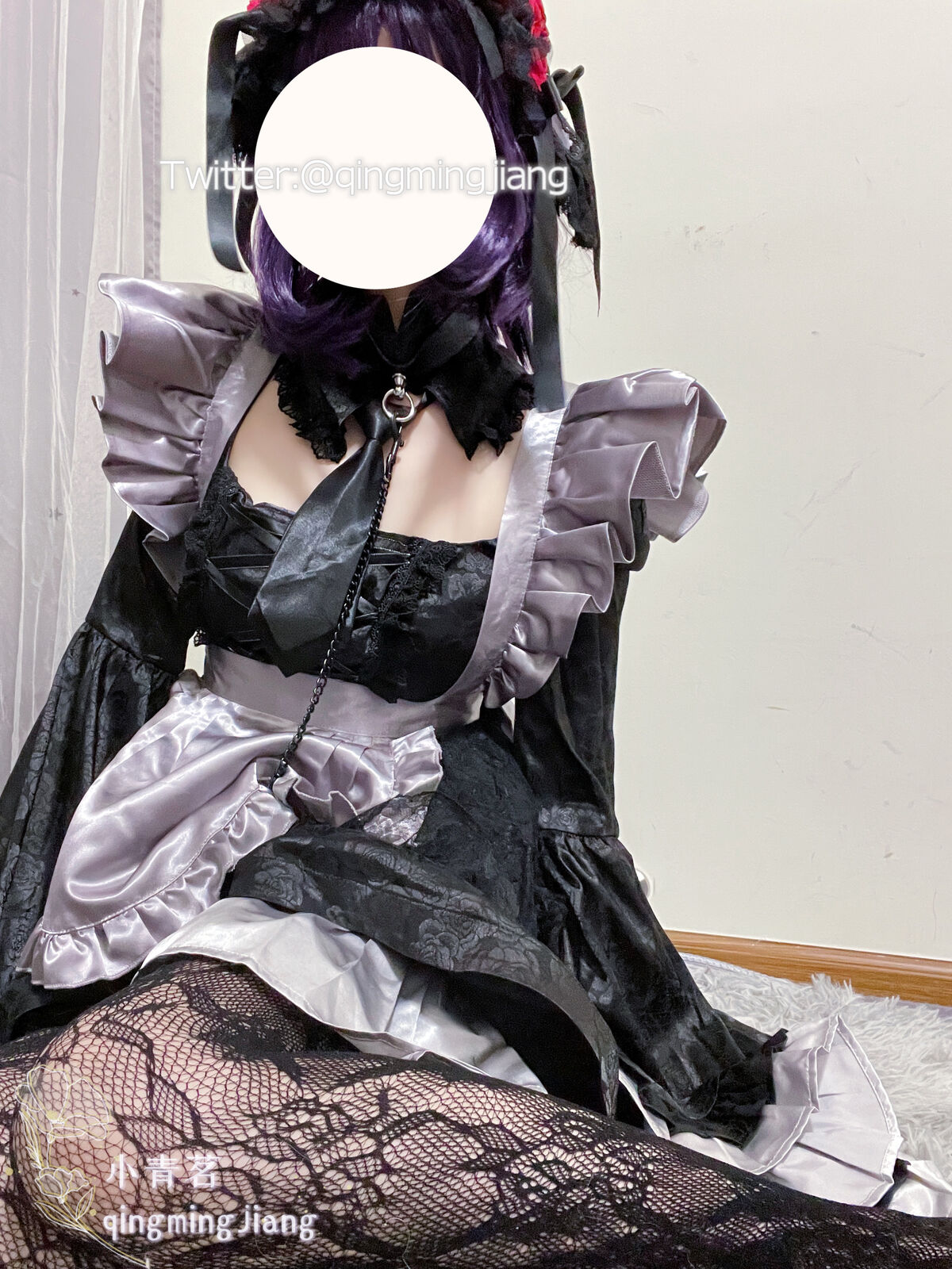 Coser@小青茗 黑丝喷血诱惑 0033 4072416614.jpg