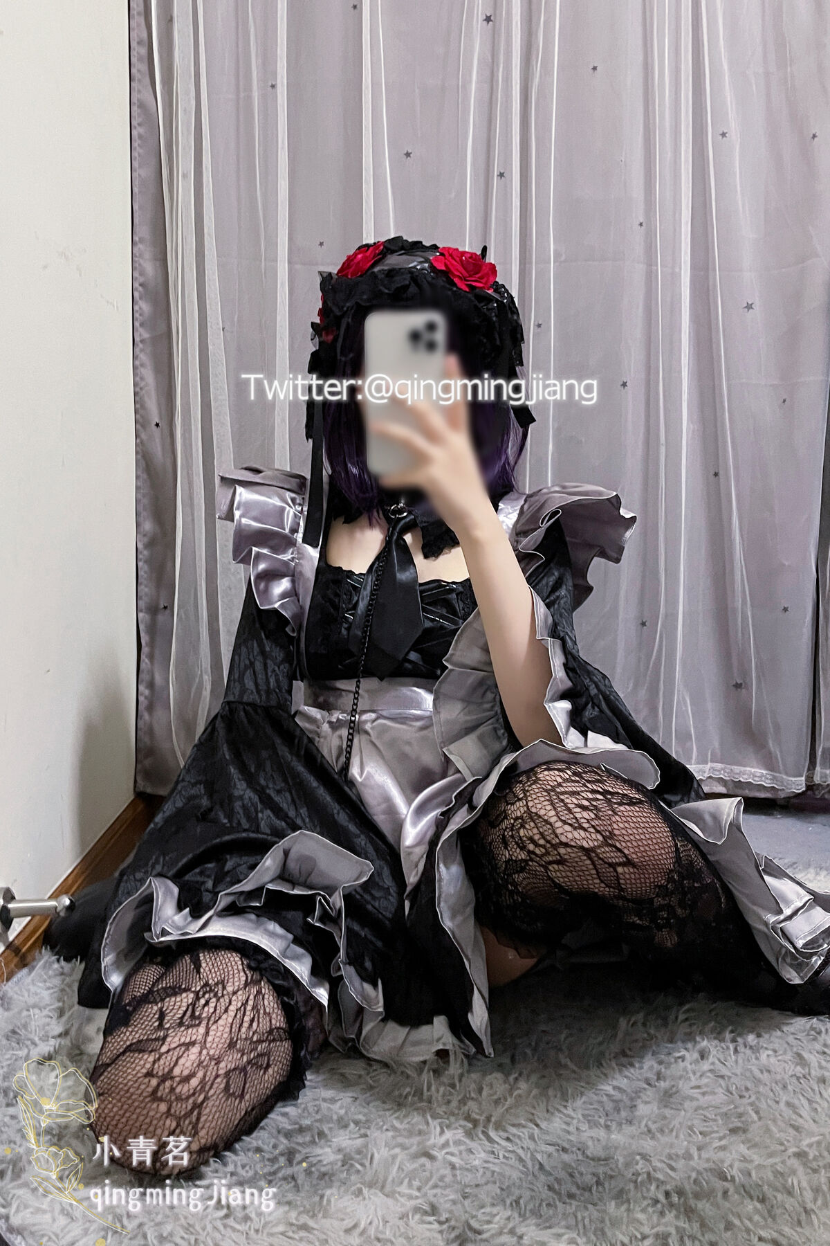 Coser@小青茗 黑丝喷血诱惑 0038 4609146474.jpg