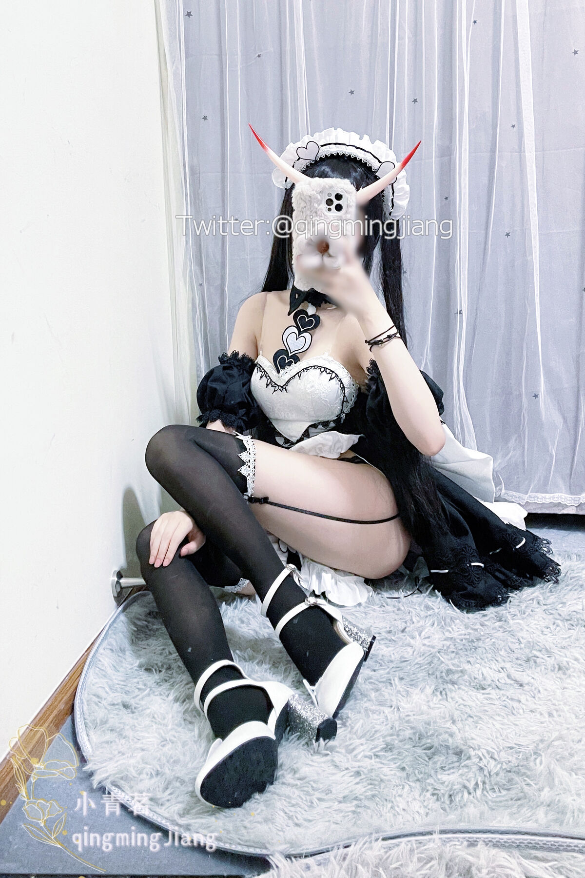 Coser@小青茗 黑丝女仆 0042 2342996255.jpg