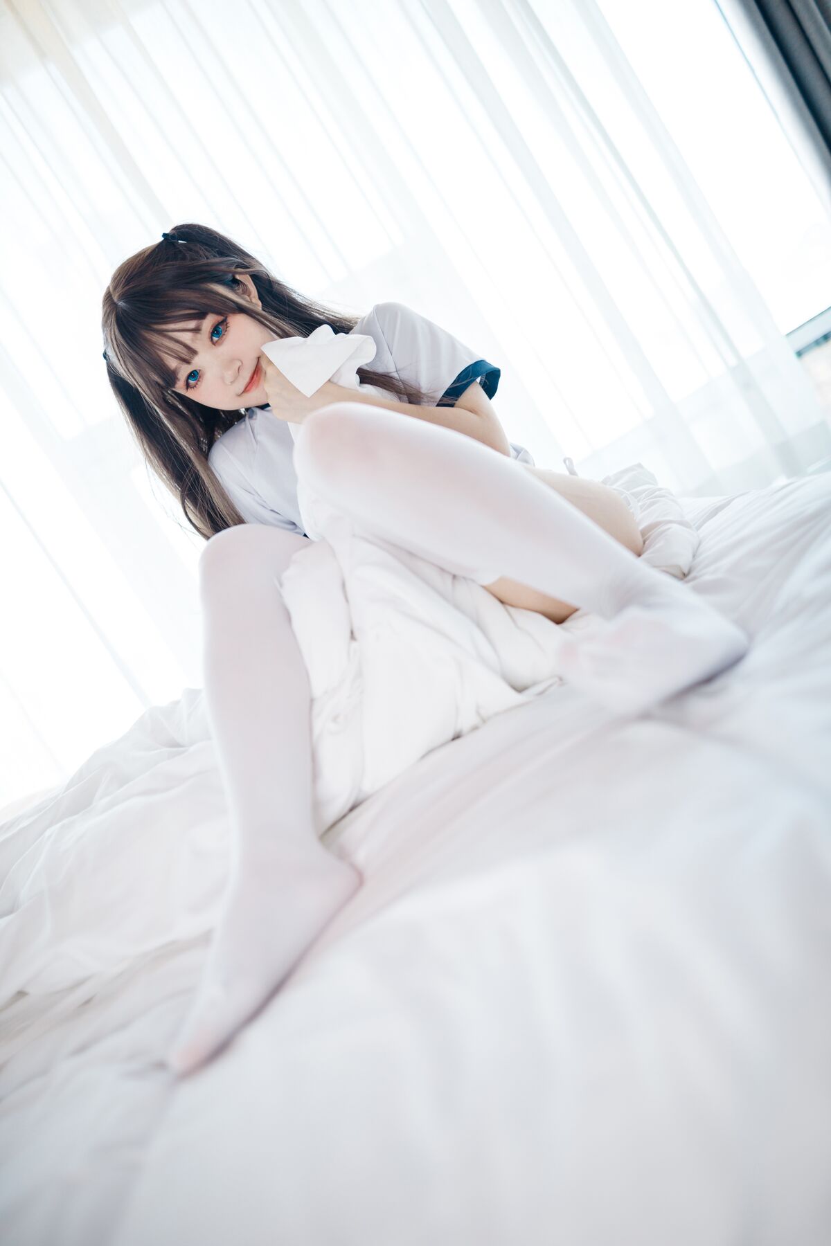 Coser@神沢永莉 半双马尾体操服大腿袜 0040 8722023231.jpg