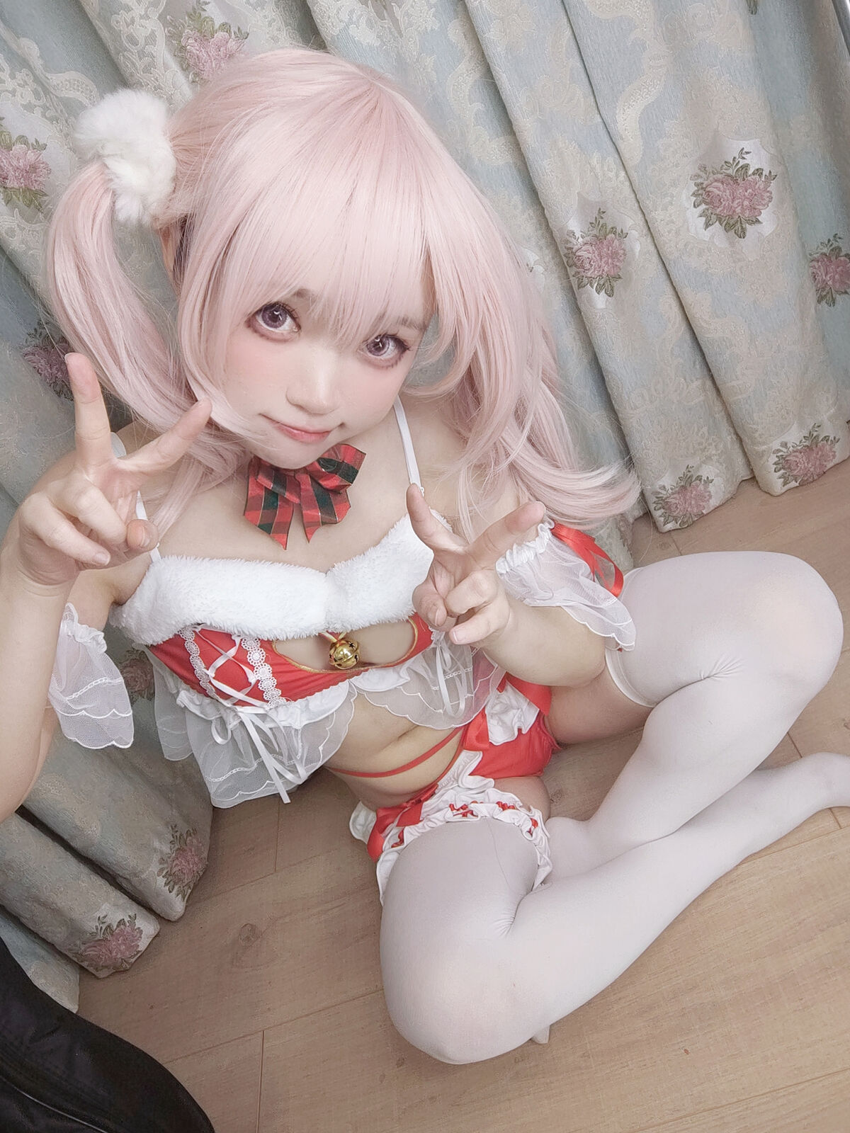 Coser@神沢永莉 平安夜红色分体式 Part1 0044 7247342643.jpg