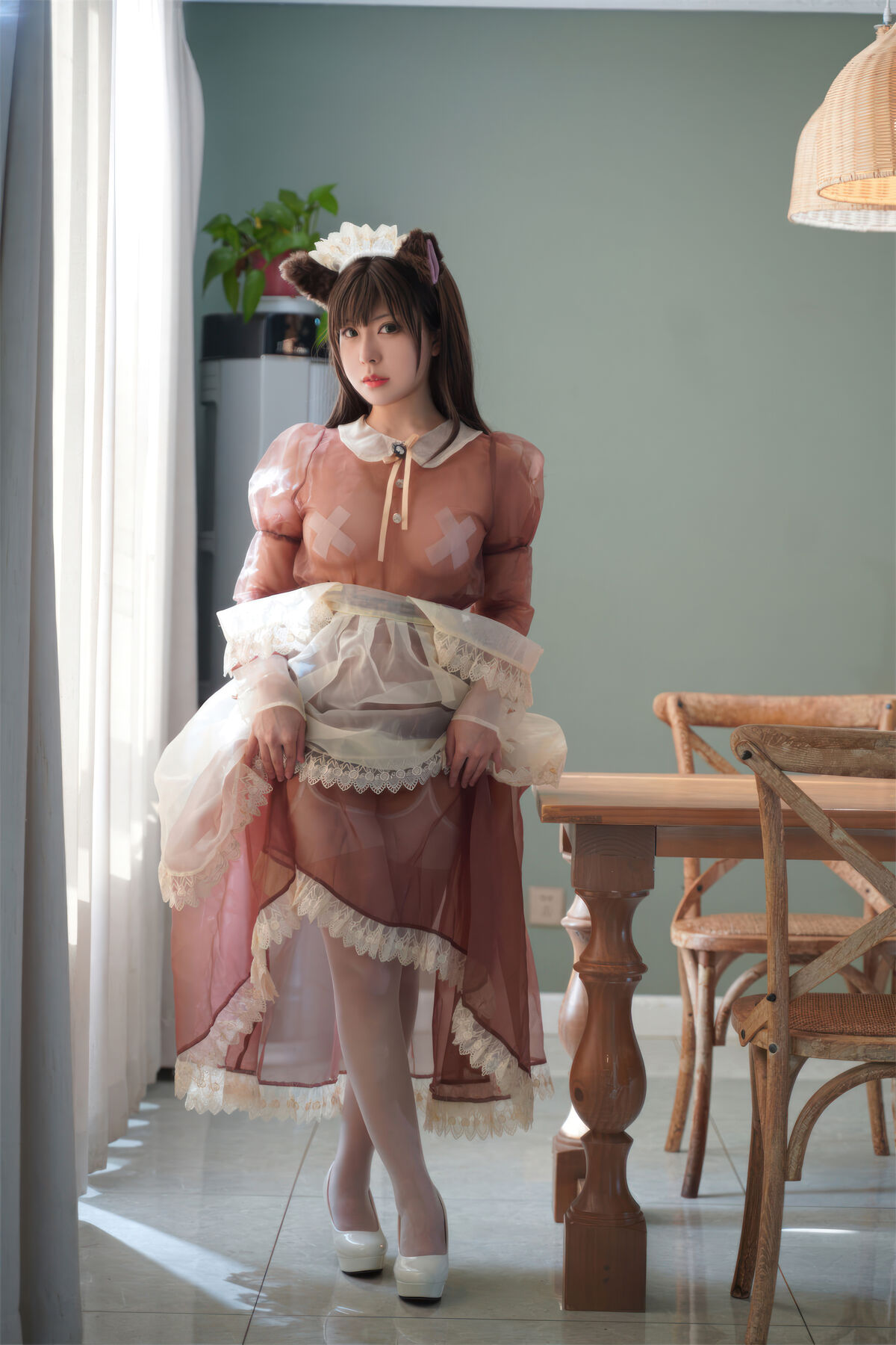 Coser@虎森森 棕色透明女仆 0016 6127275427.jpg