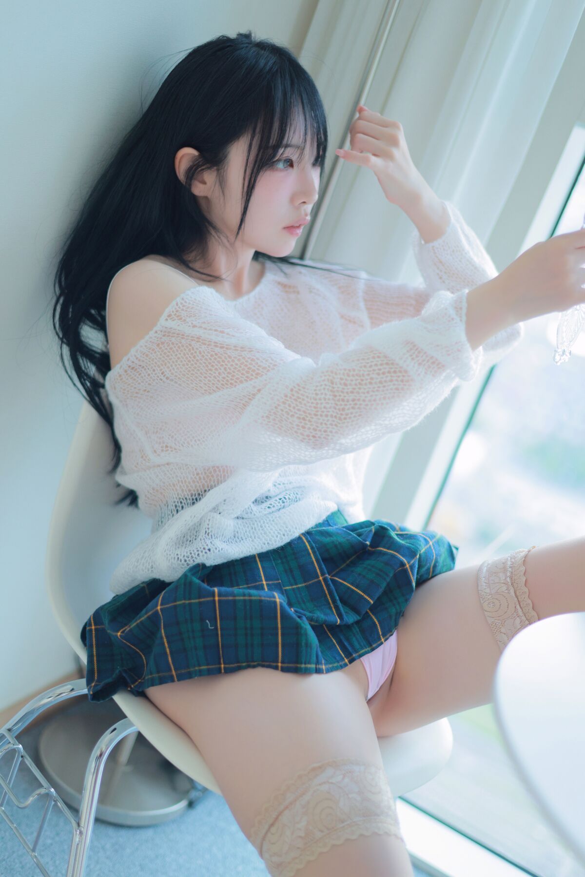 Patreon rinaモモリナ momorina Extra short Plaid Skirt 0005 8336833876.jpg