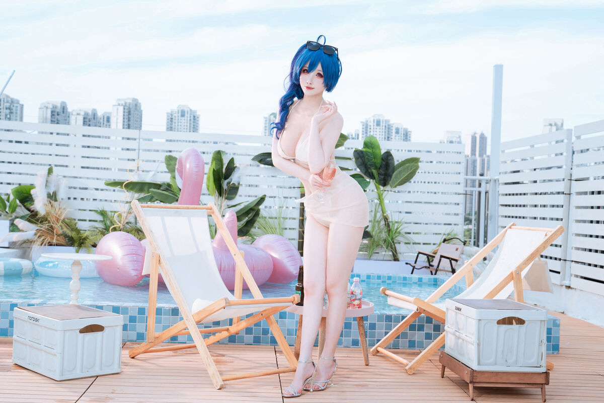 Coser@rioko凉凉子 圣路易斯 香槟色比基尼 0001 6906367944.jpg