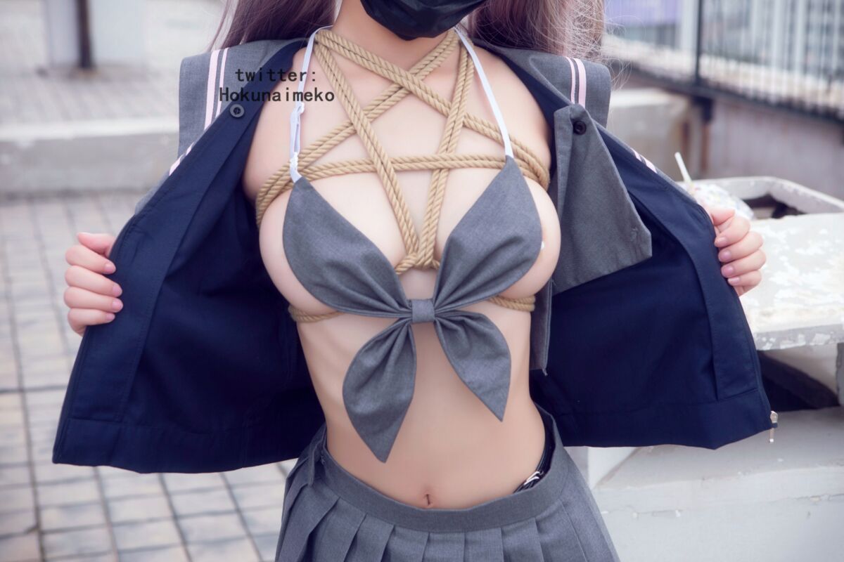 Coser@北乃芽子 Hokunaimeko 絞り 露出 スク水のＪＫ 0013 8694545470.jpg