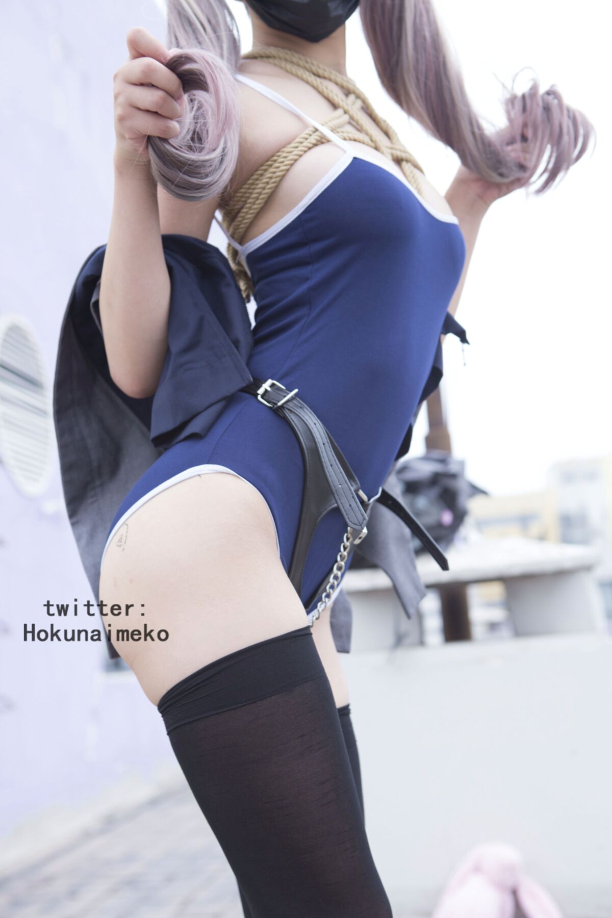 Coser@北乃芽子 Hokunaimeko 絞り 露出 スク水のＪＫ 0063 8369038148.jpg