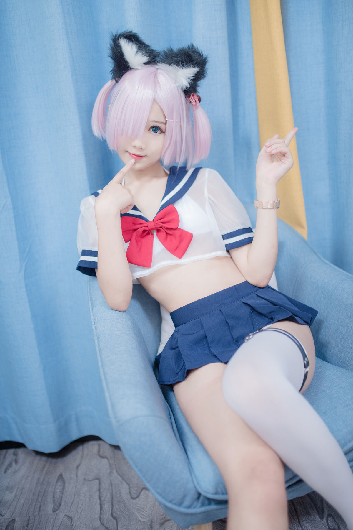 Coser@羽天shine 猫耳JK 0015 5190532611.jpg