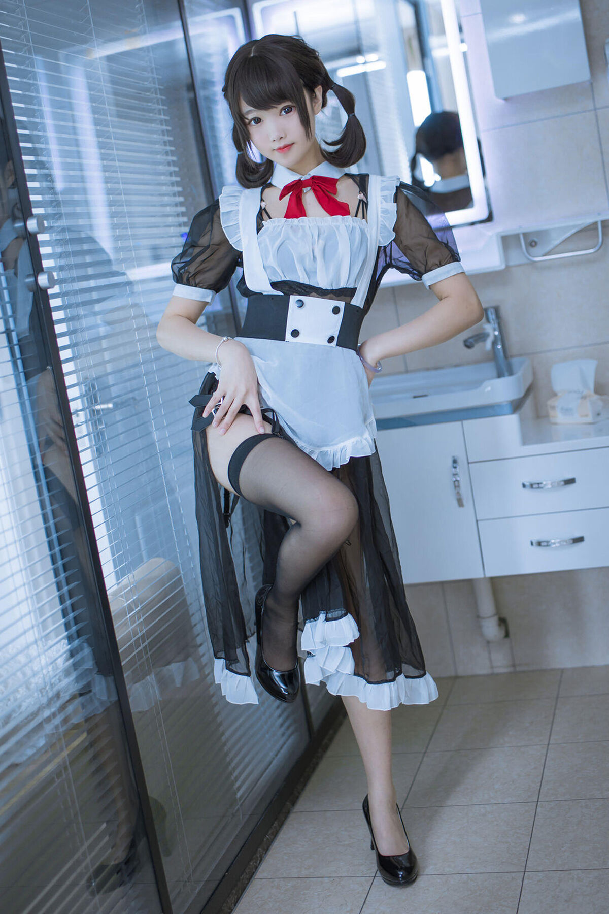 Coser@羽天shine – 黑色女仆