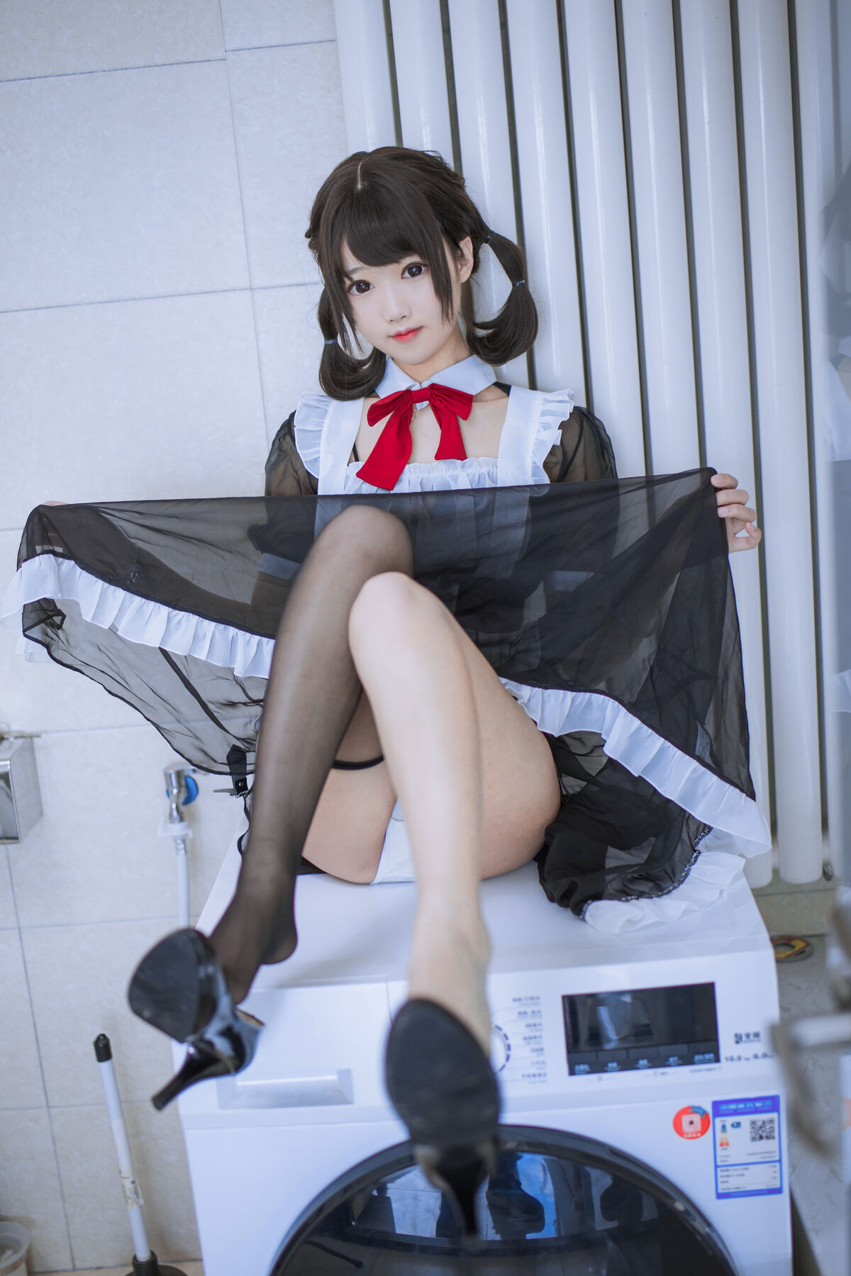 Coser@羽天shine 黑色女仆 0006 7058202299.jpg